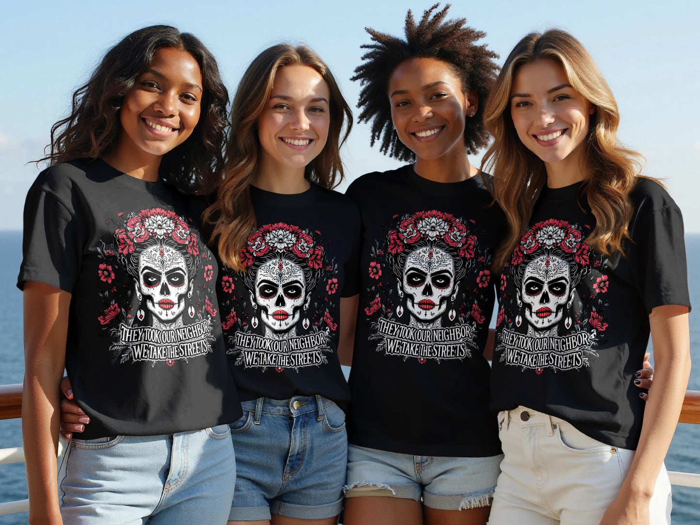 Halloween Sugar Skull Design Trendy Shirt product