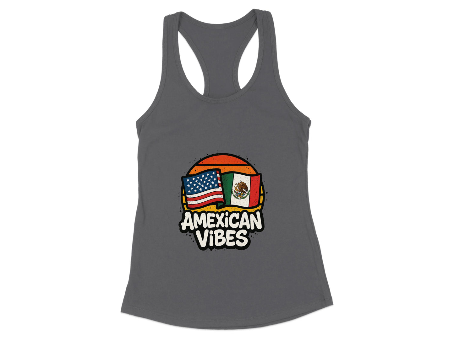 American Mexican Vibes Graphic Racerback Tank product