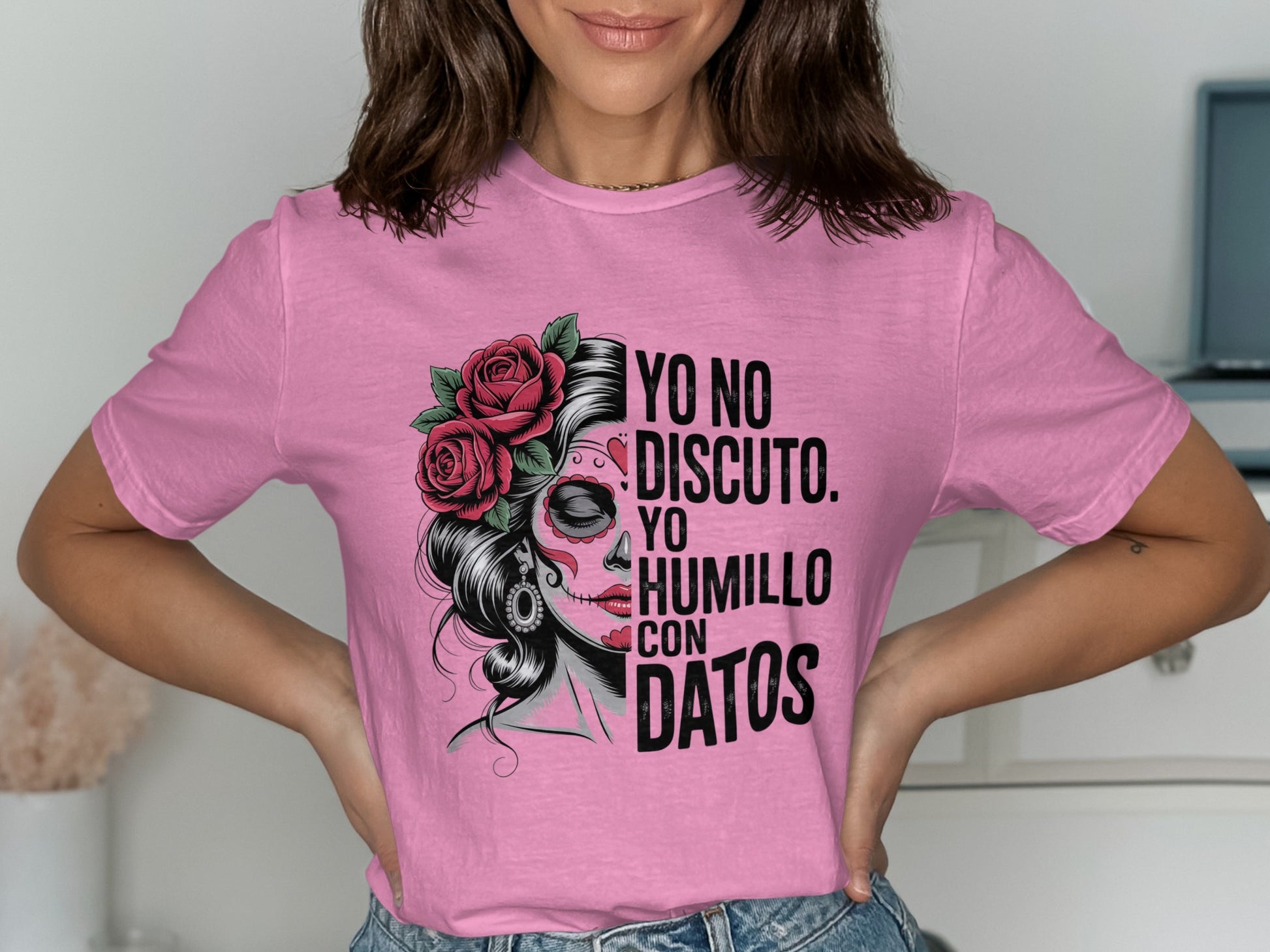 Unique Calavera Art Statement Tee shirt product type