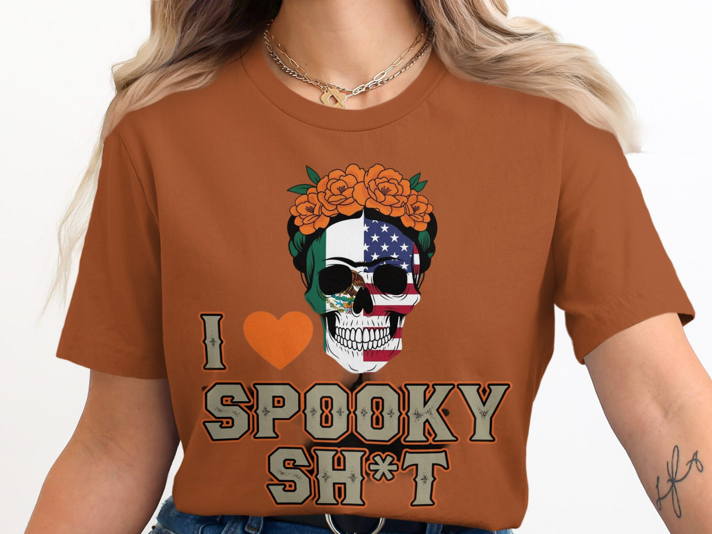 I Love Spooky Sh*t Graphics Skull T-shirt product