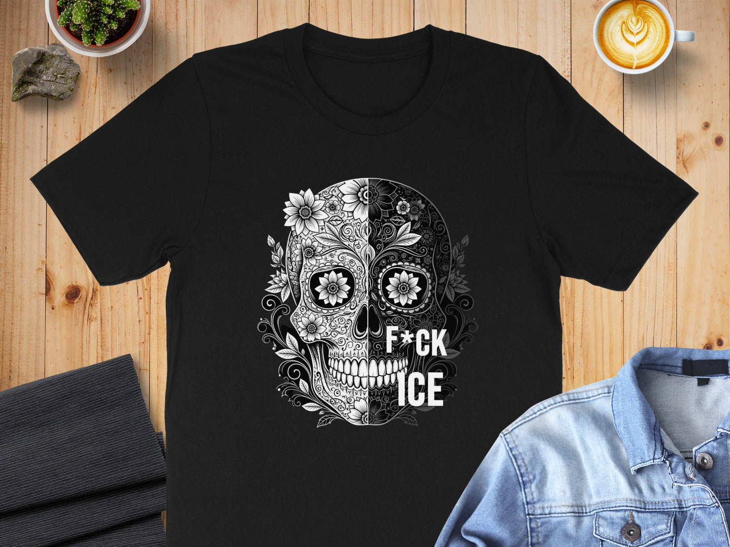 Intricate Skull Design With Unique Graphic T-shirt Product