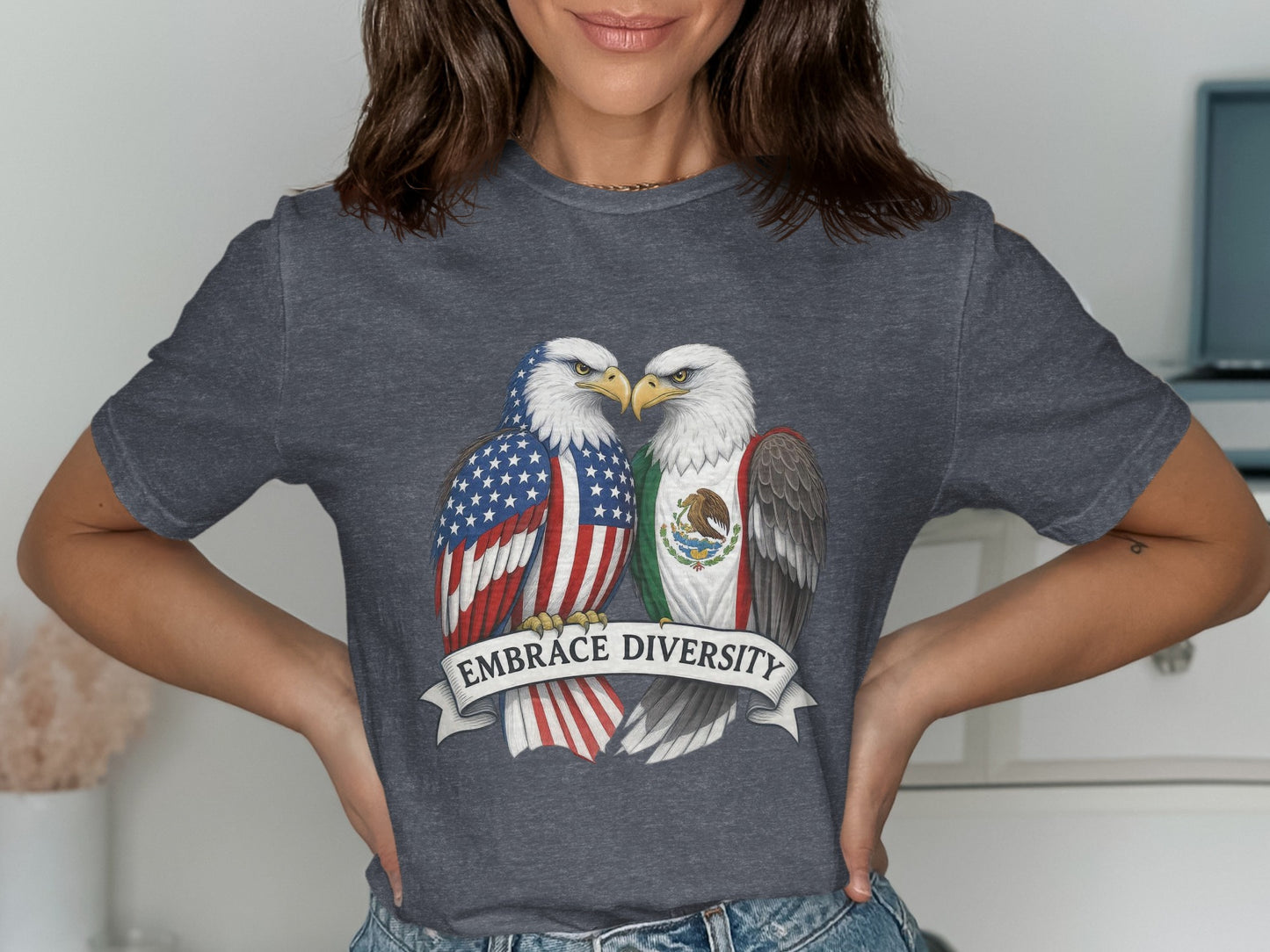 Embrace Diversity Bald Eagles Graphic T-Shirt product type