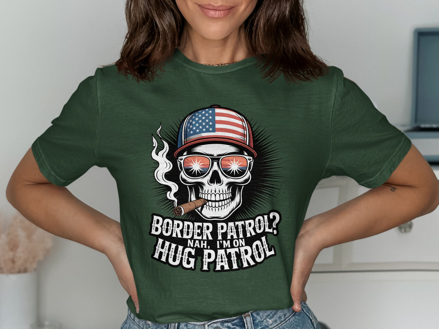 Border Patrol Nah I'm on Hug Patrol Shirt product