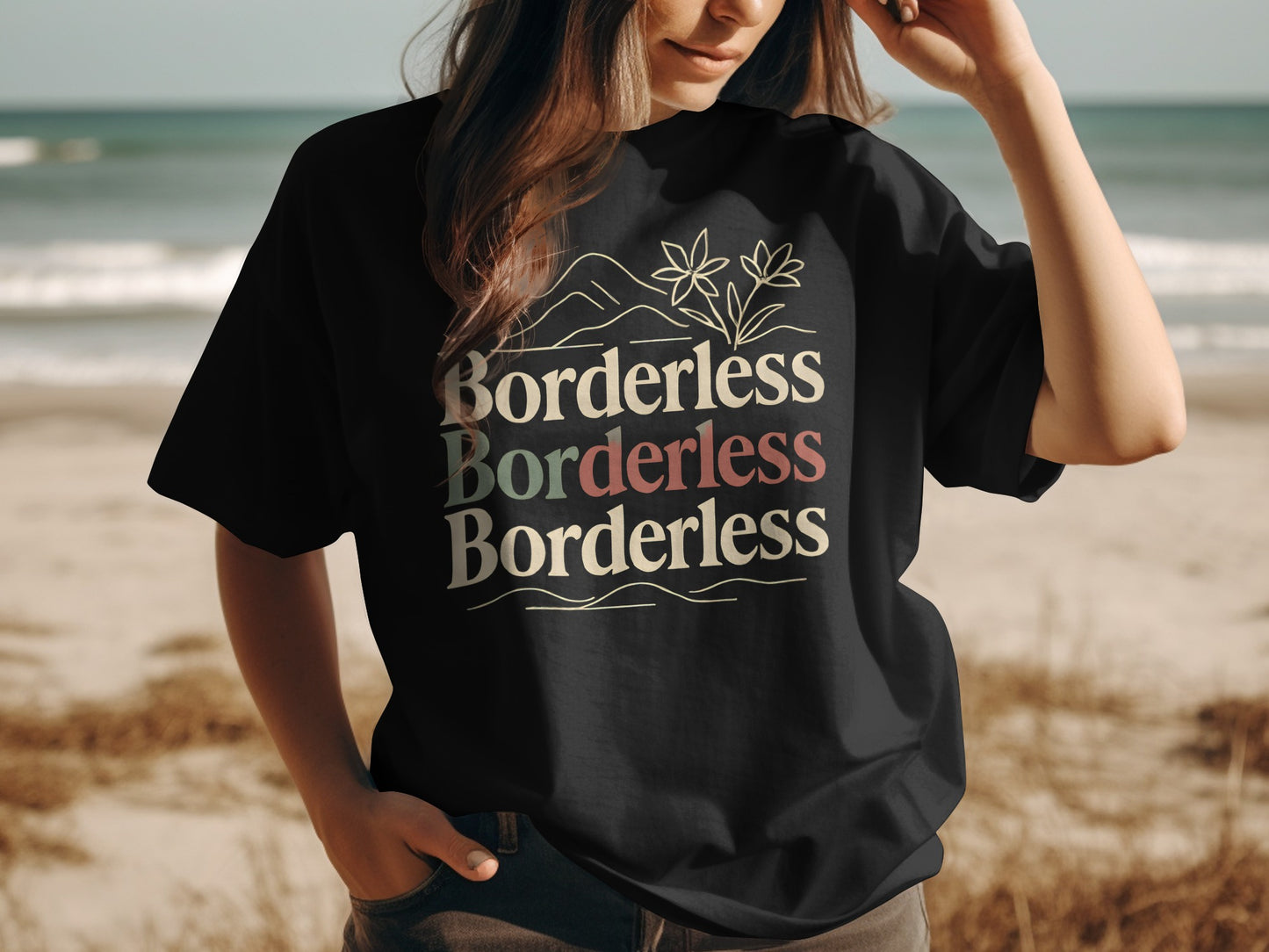 Borderless Graphic Design T-Shirt product type