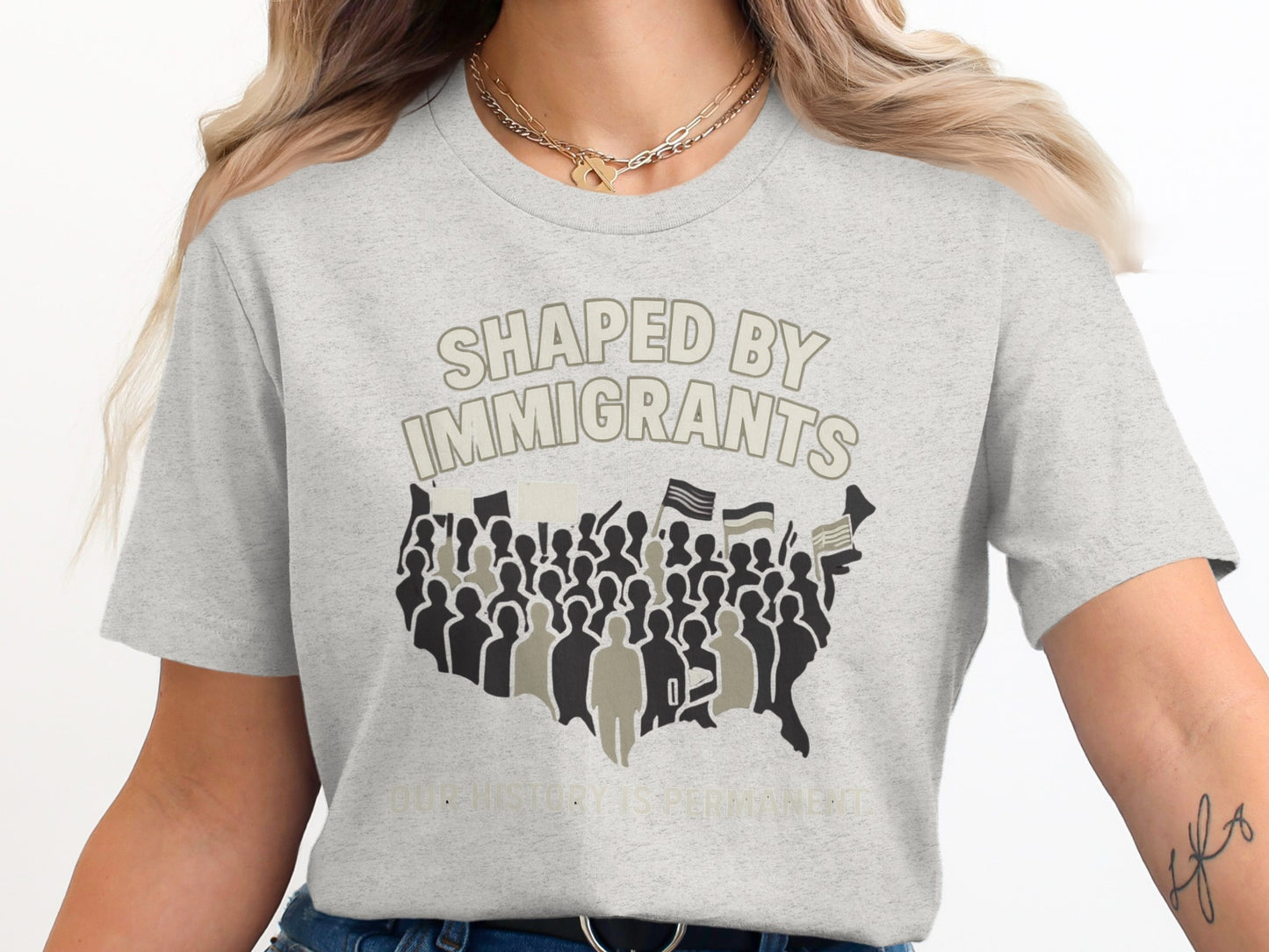 Shaped By Immigrants Graphic T-Shirt product type