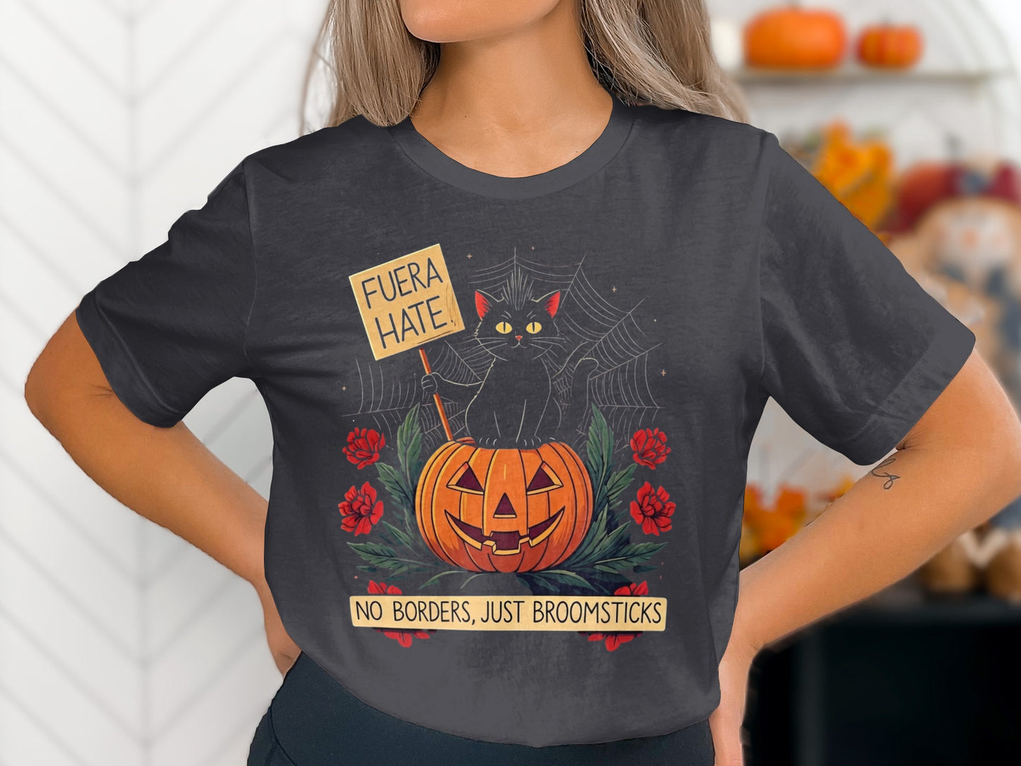 Fuera Hate No Borders Just Broomsticks Shirt product type