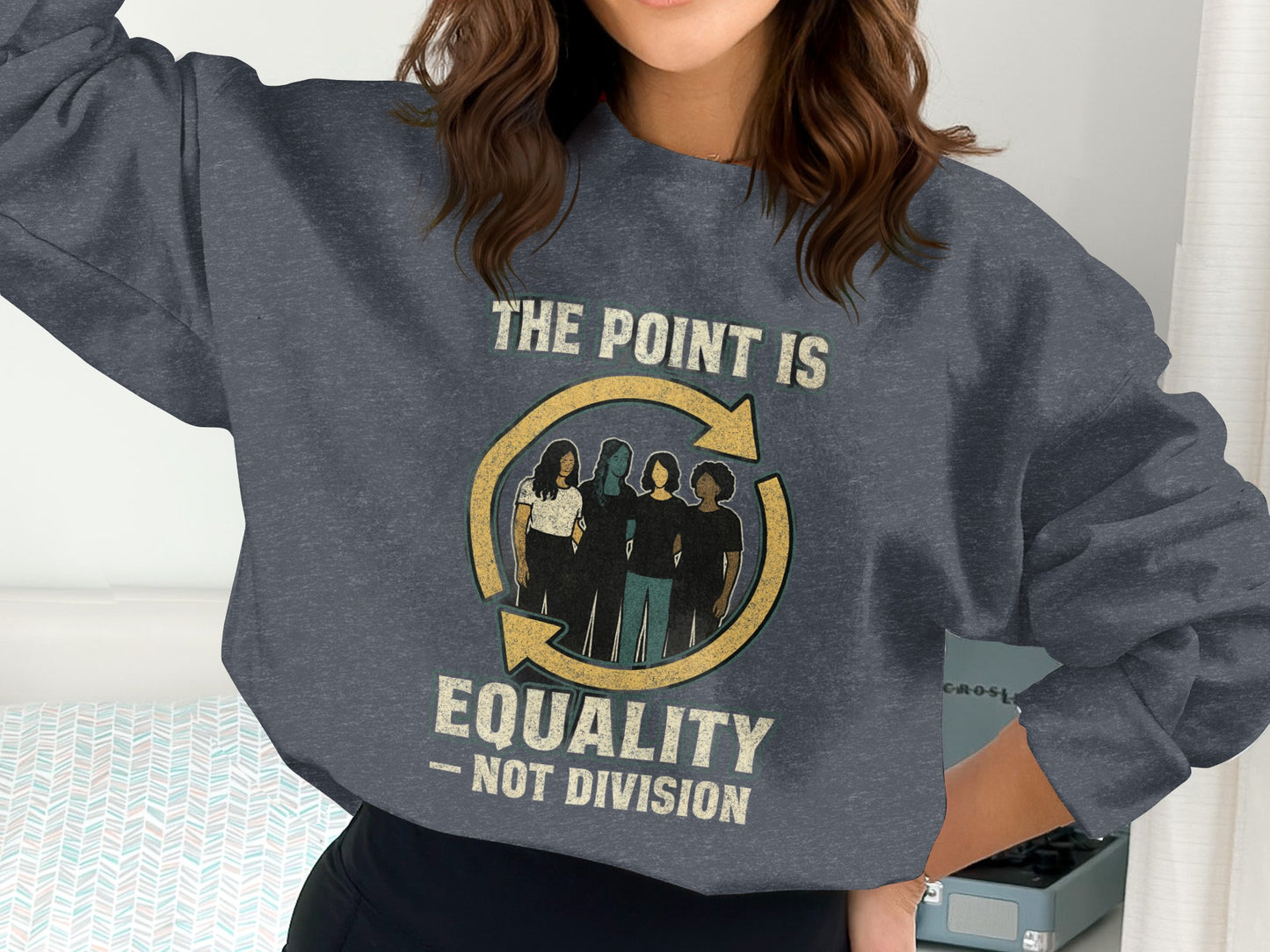 The Point Is Equality not Division Graphic Sweatshirt product type