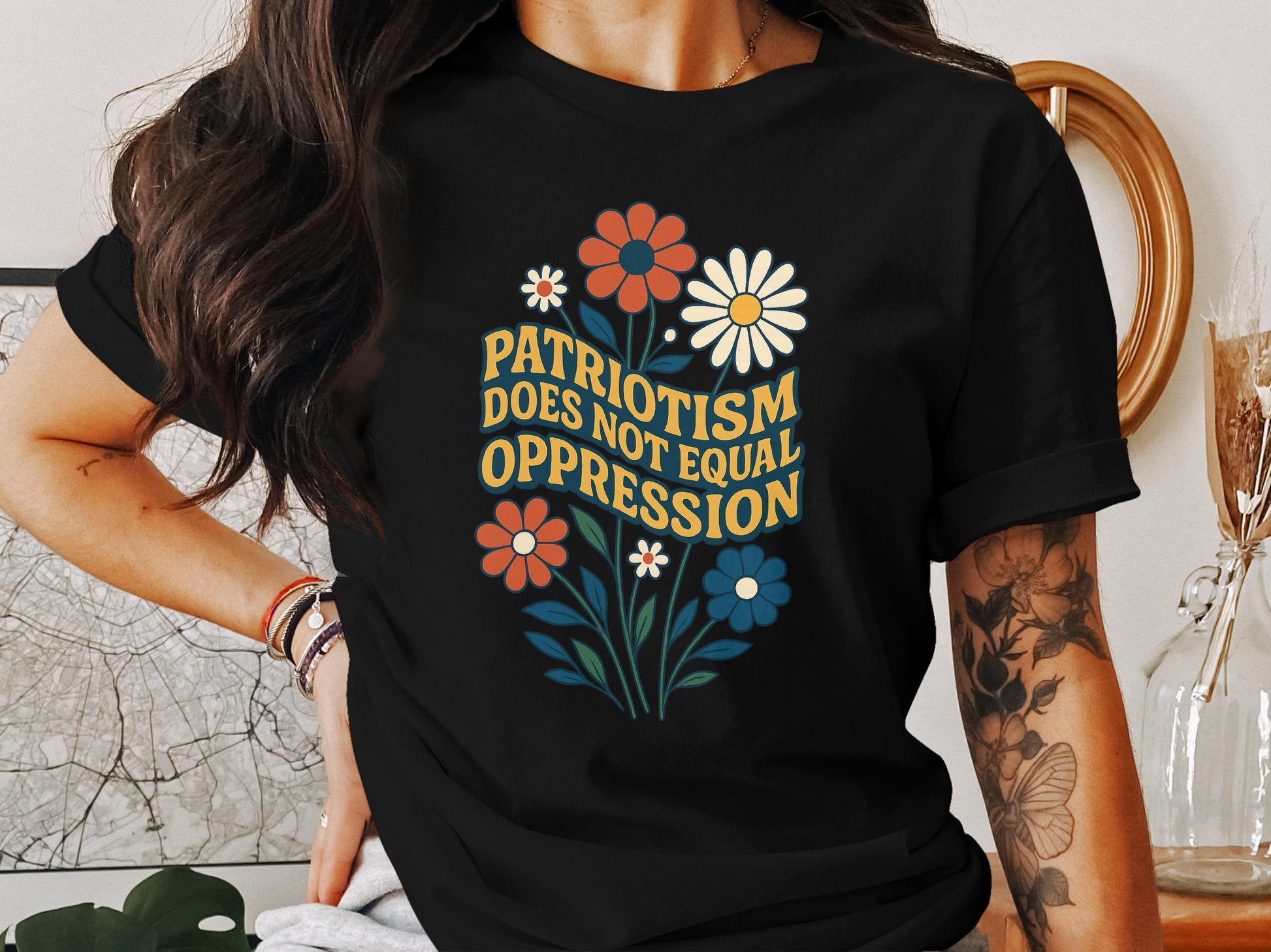 Patriotism Does Not Equal Oppression Graphic Shirt Product