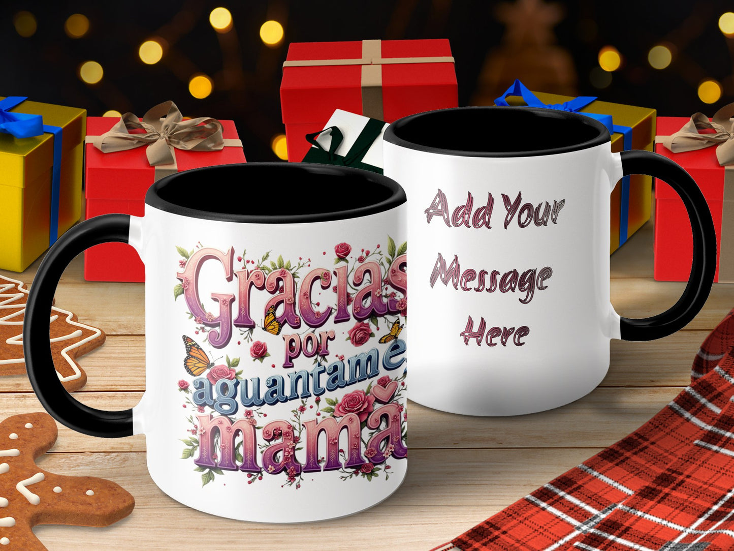 Gracias por aguantarme mamá customizable mug product
