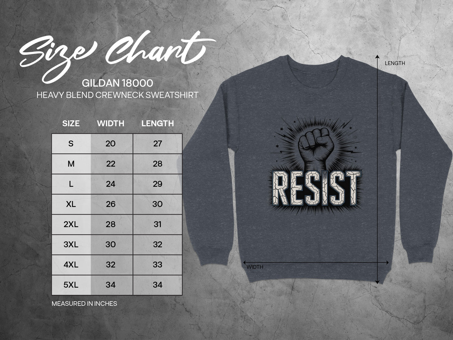 Resist Design on Crewneck Sweatshirt product