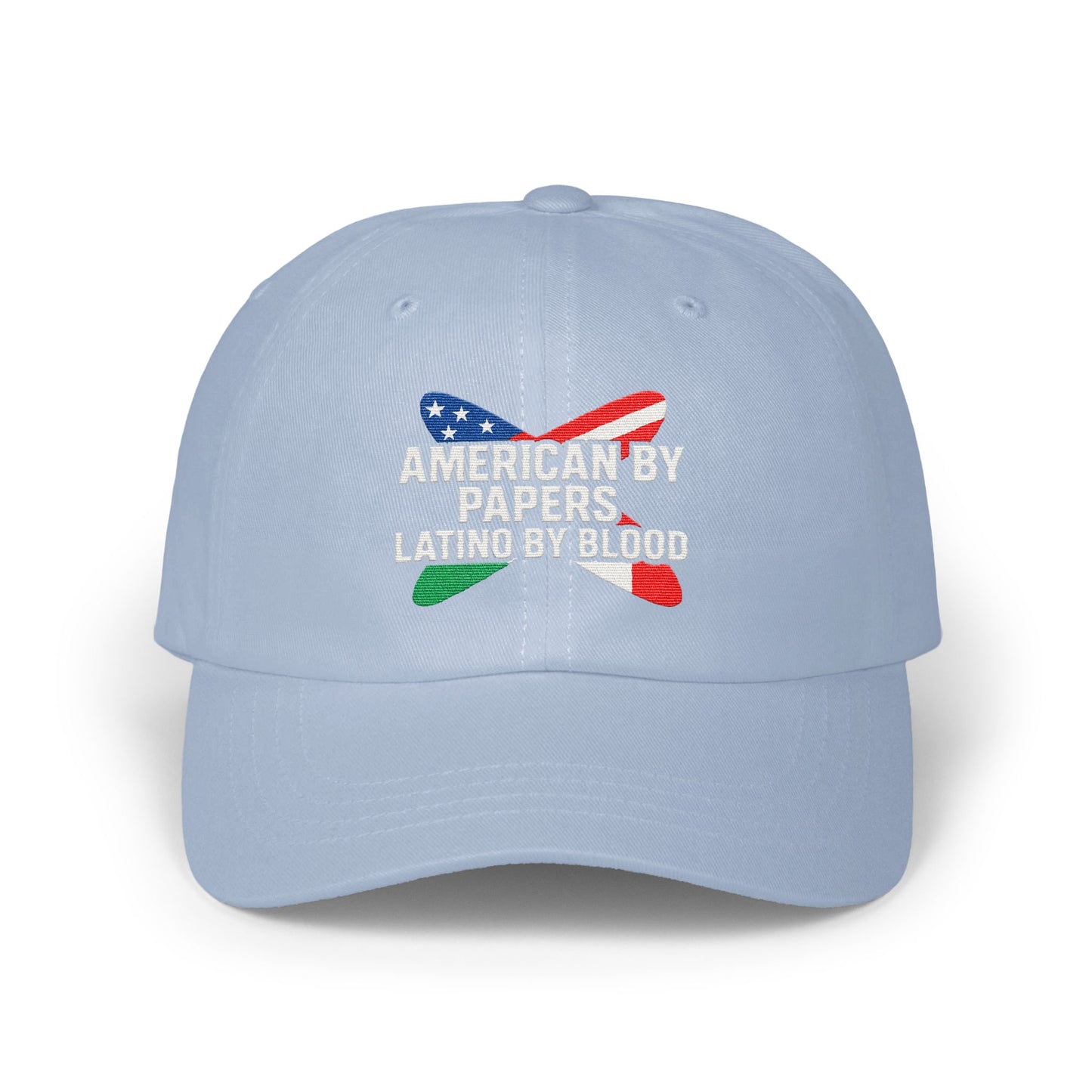 American By Papers Latino By Blood Hat product
