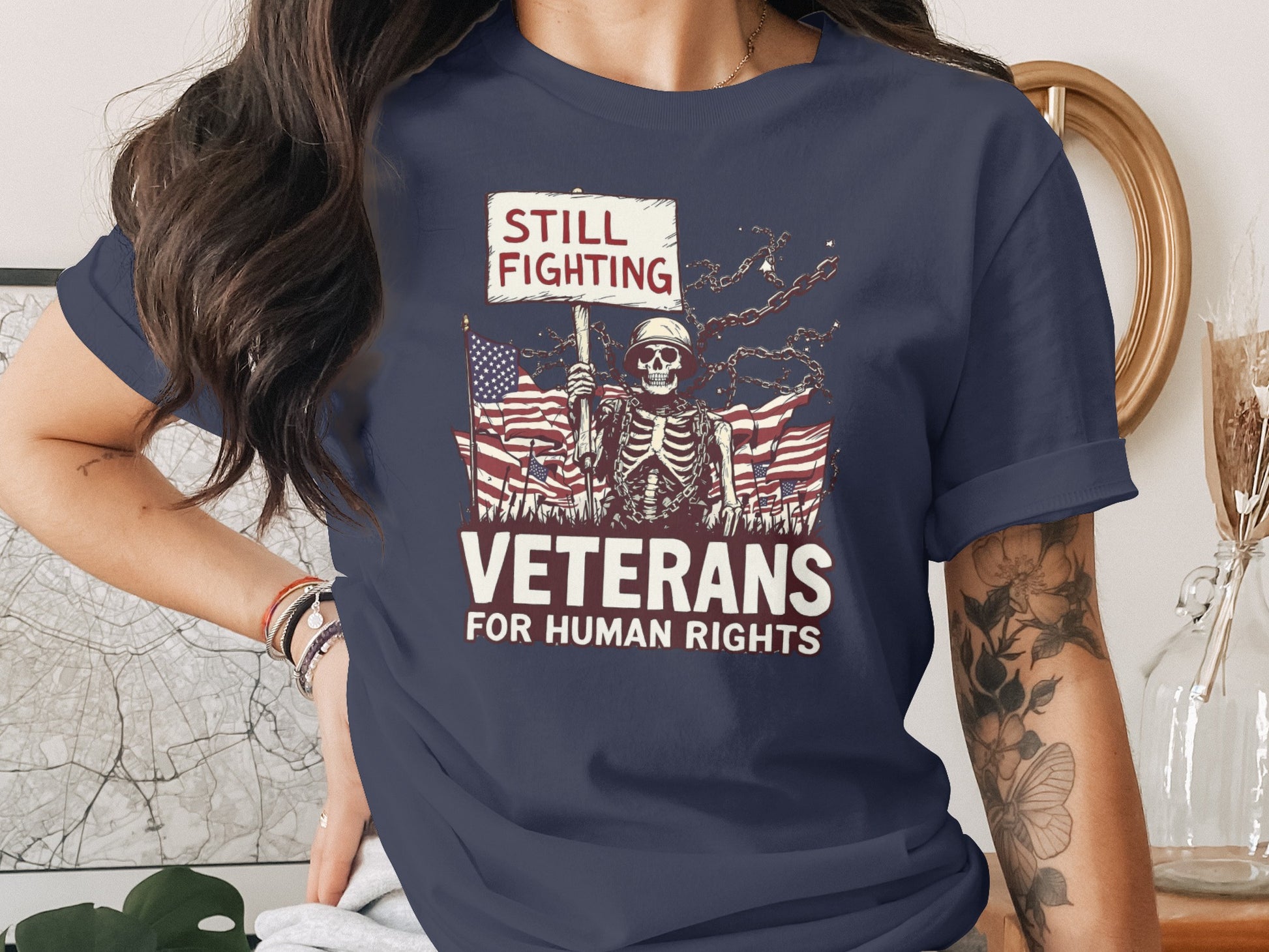 Still Fighting Veterans for Human Rights T-shirt
