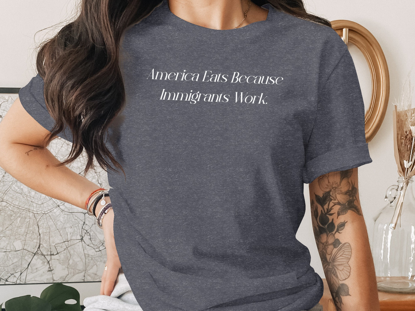 America Eats Because Immigrants Work shirt product