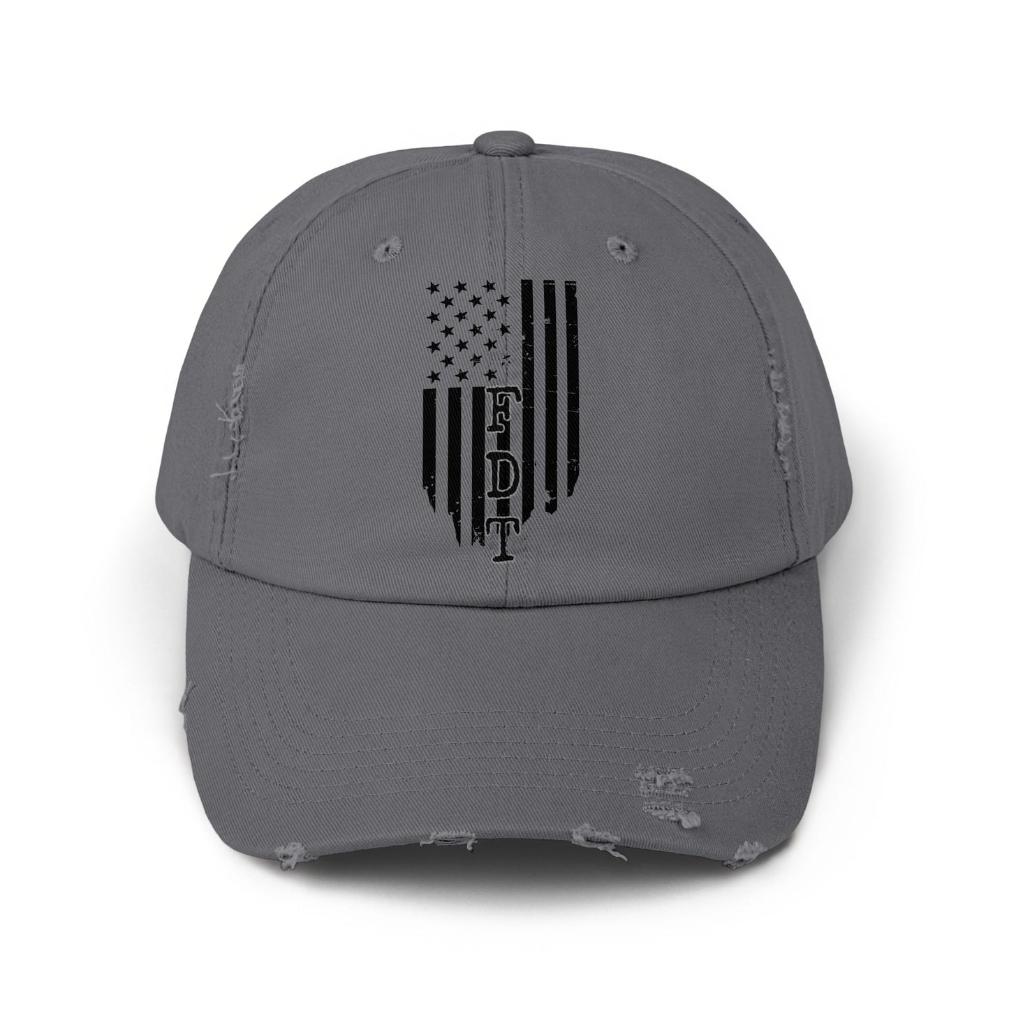 American Flag Distressed FDT Dad Hat Cap product type