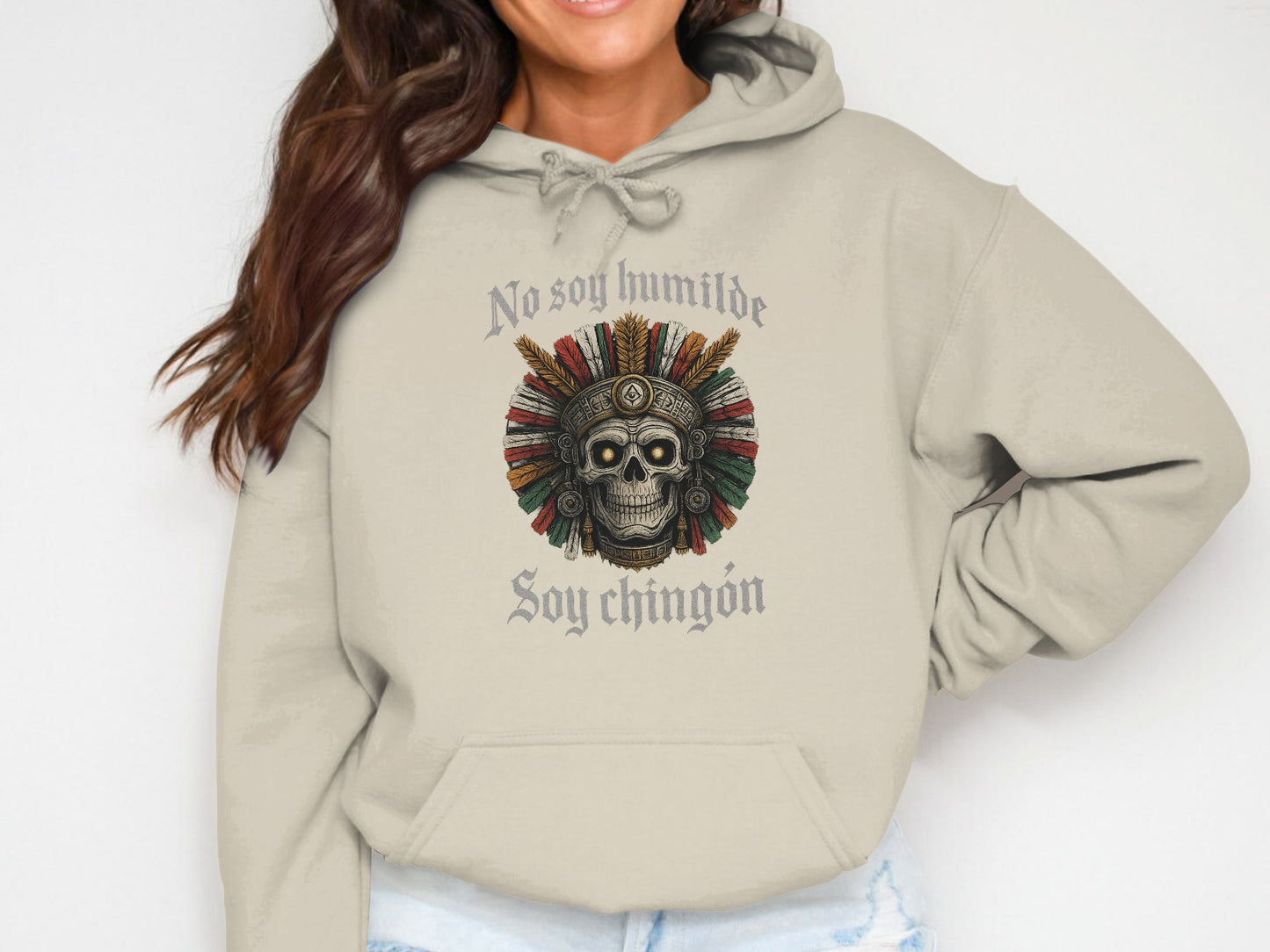 No soy humilde Soy chingón Skull Hoodie product