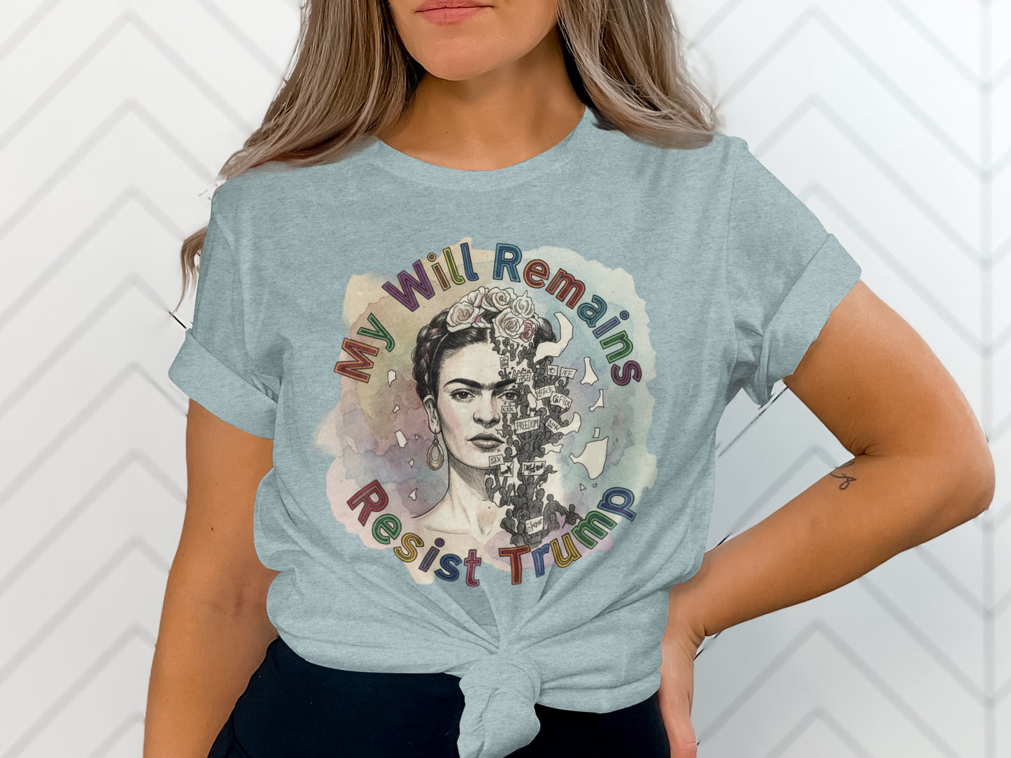 My Will Remains Resist Trump Graphic T-shirt product
