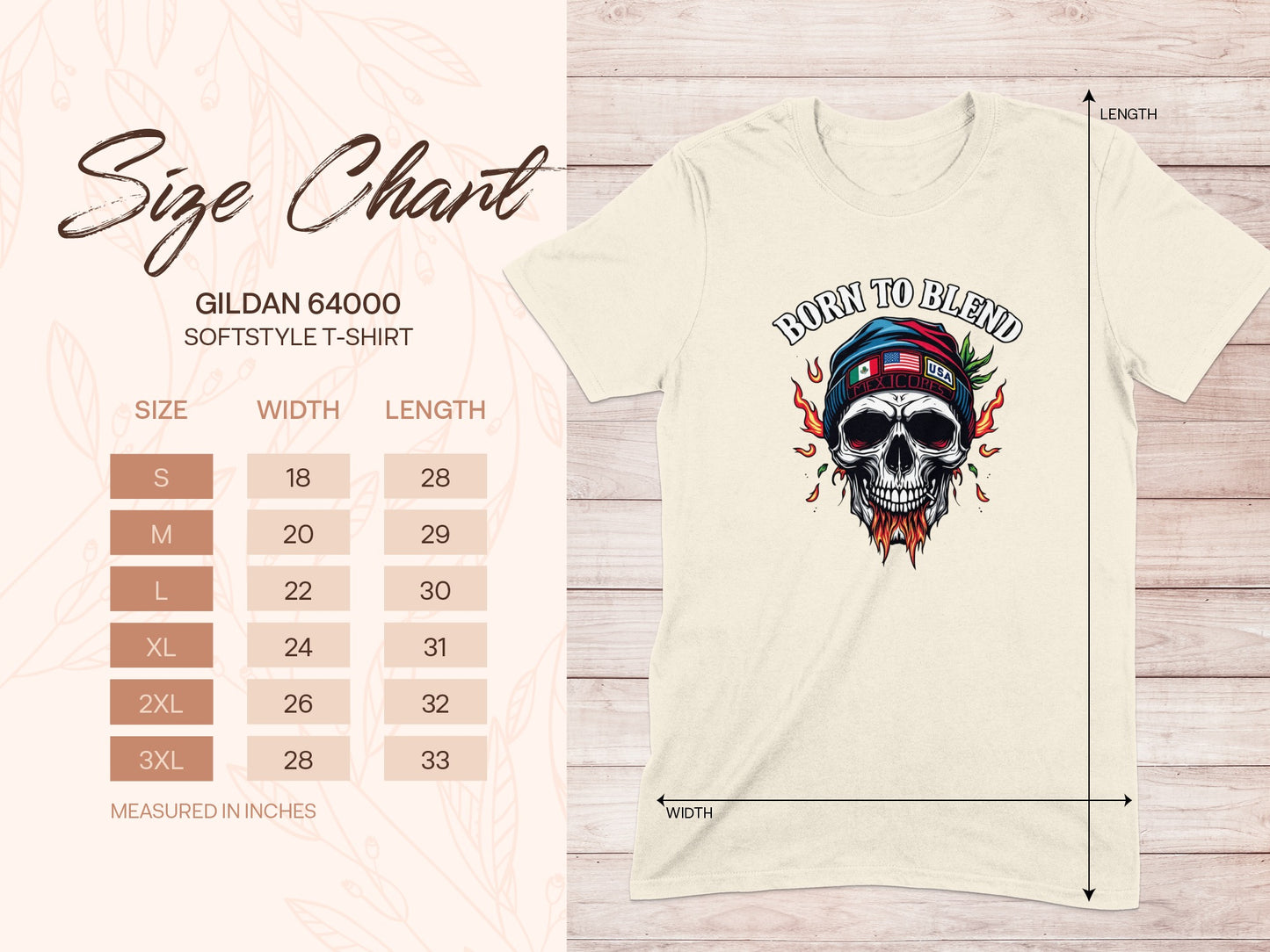 Born to Blend Skull Design Softstyle T-shirt product type