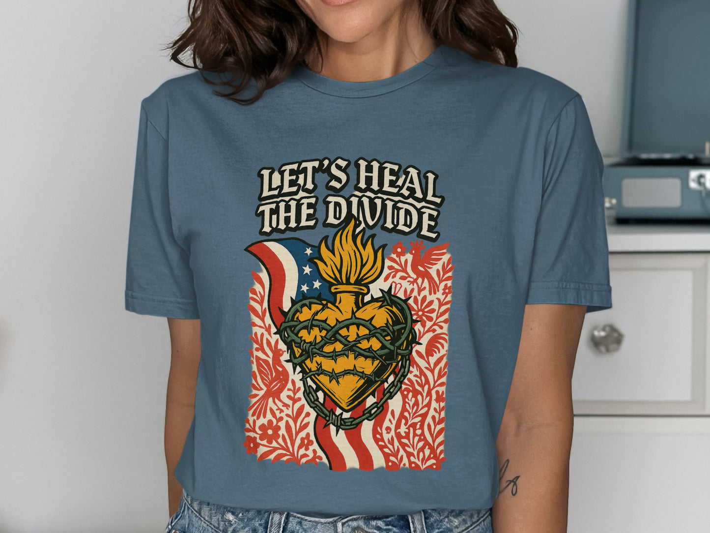 Let's Heal the Divide Graphic Tee Shirt product type