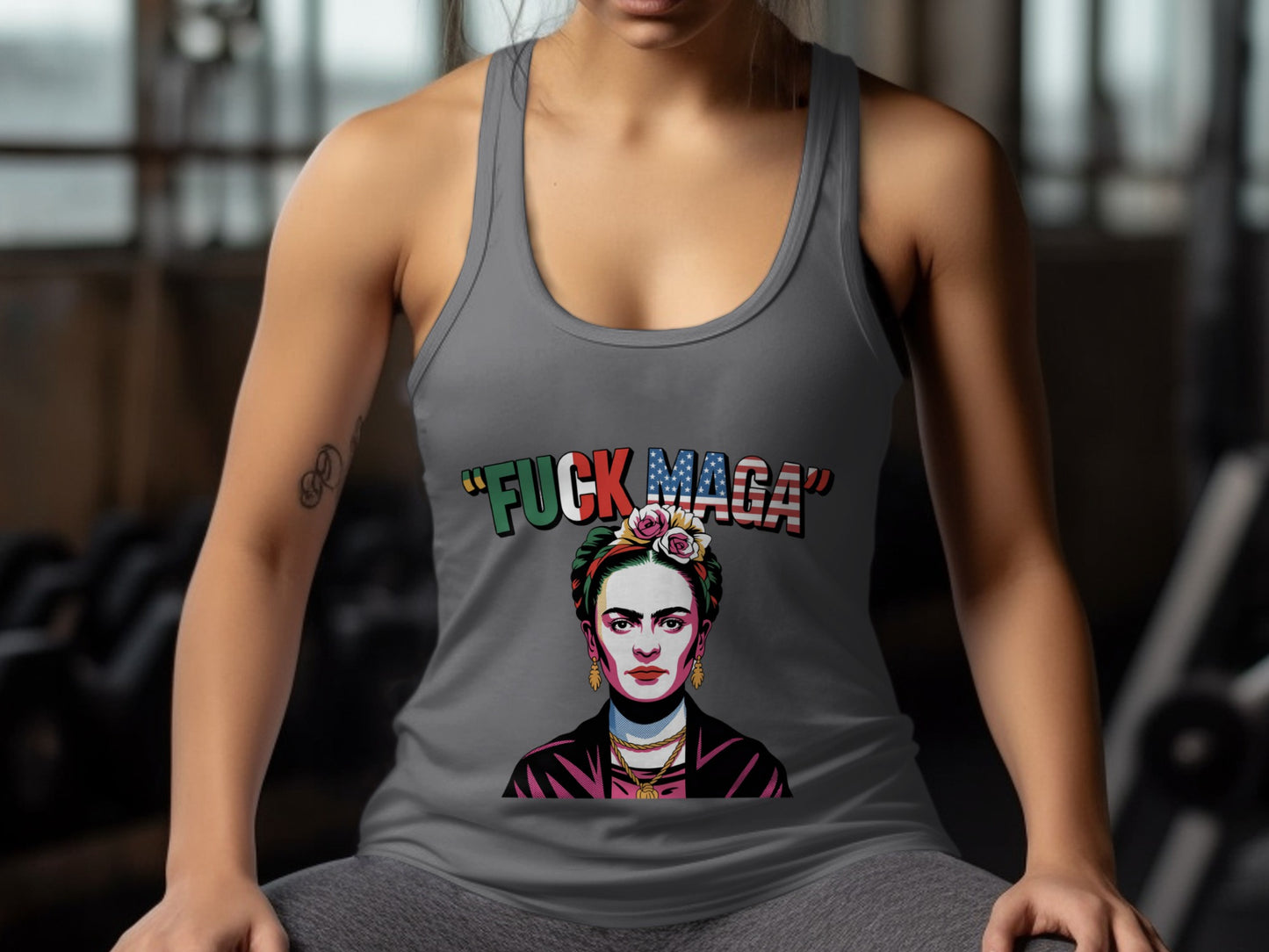 Bold Statement Frida Kahlo Graphic Tank Top product
