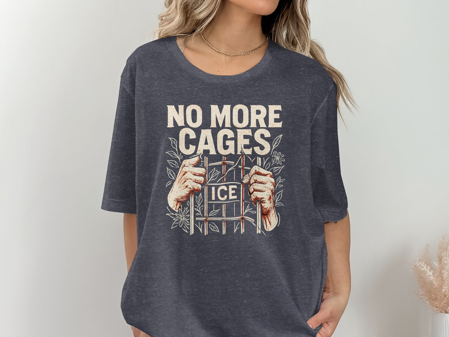 No More Cages ICE Graphic Statement T-shirt product type