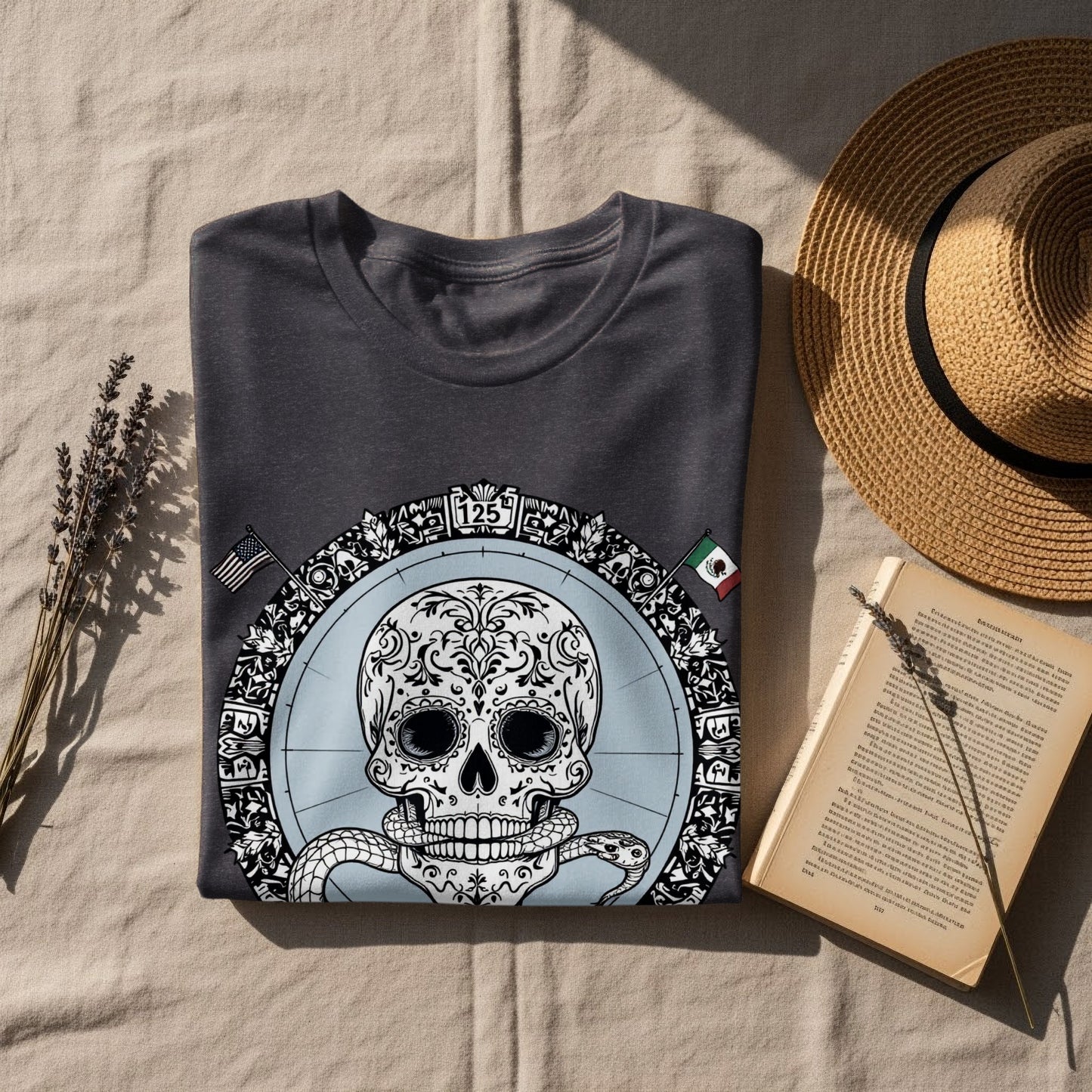 Intricate Skull Graphic Tee Perfect for Stylish T-Shirt Product