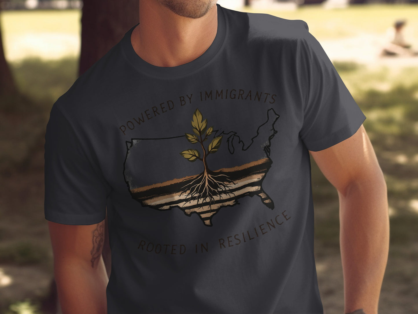 Powered by Immigrants Rooted in Resilience product type