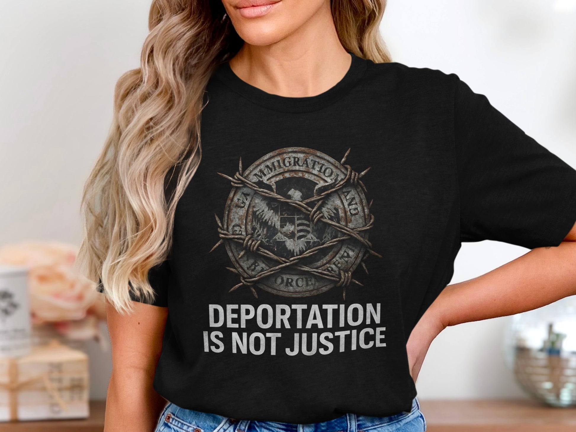 Deportation Is Not Justice Graphic Shirt product