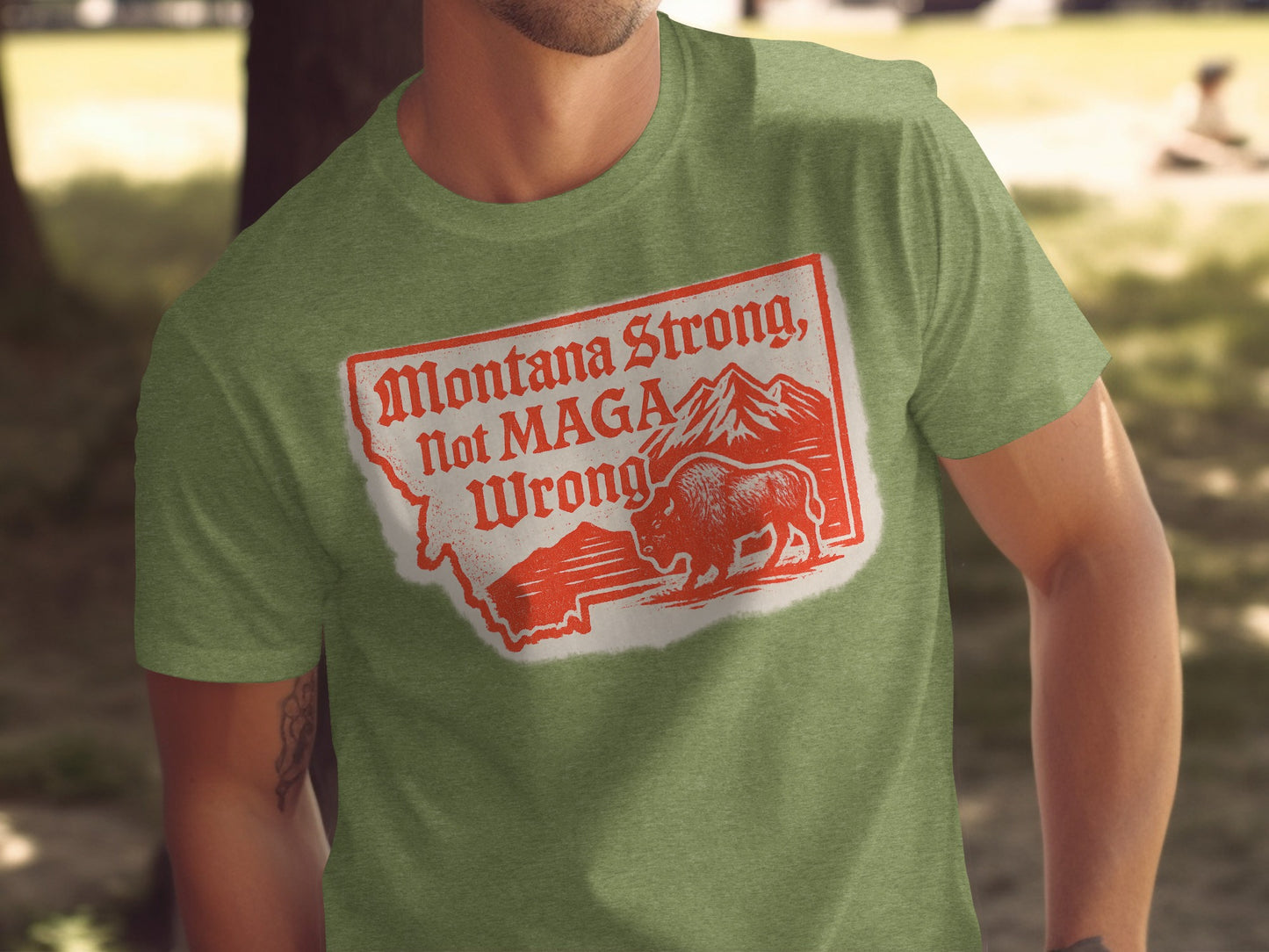 Montana Strong Not MAGA Wrong Statement T-shirt product