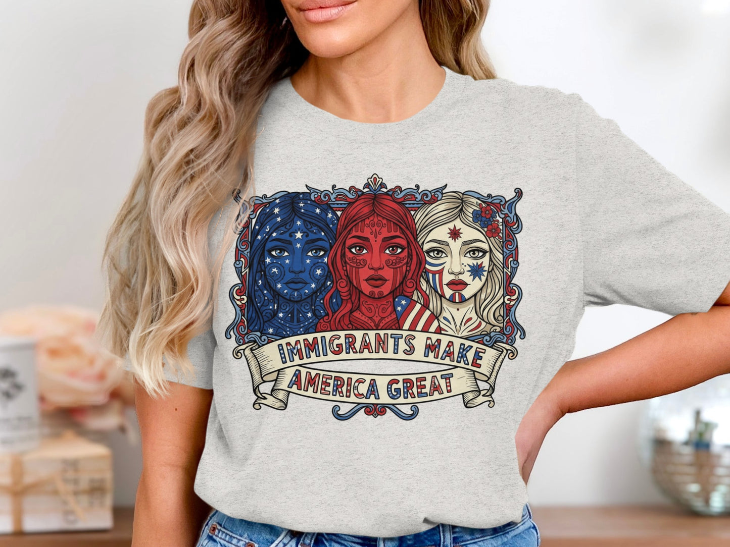 Immigrants Make America Great Graphic T-Shirt product