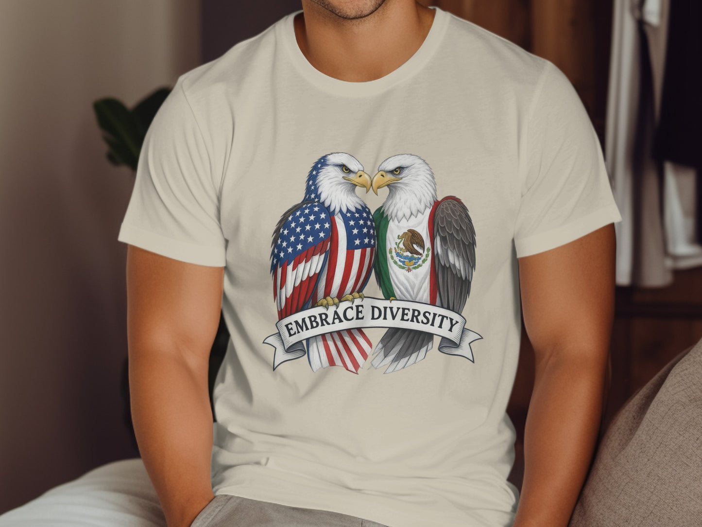 Embrace Diversity Eagle Graphic T-shirt product type