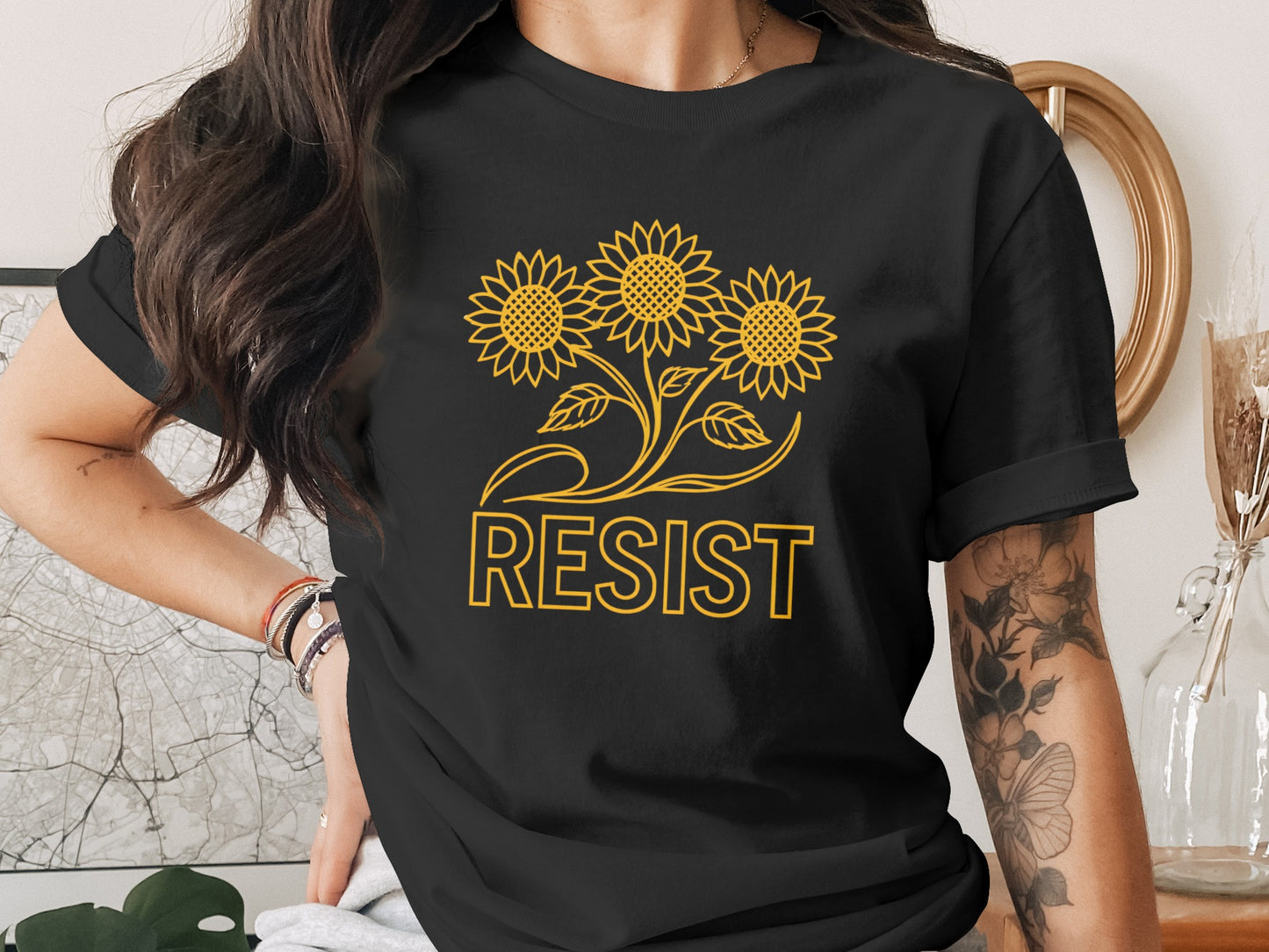 Sunflower Resist Graphic Unisex Tee Shirt product type