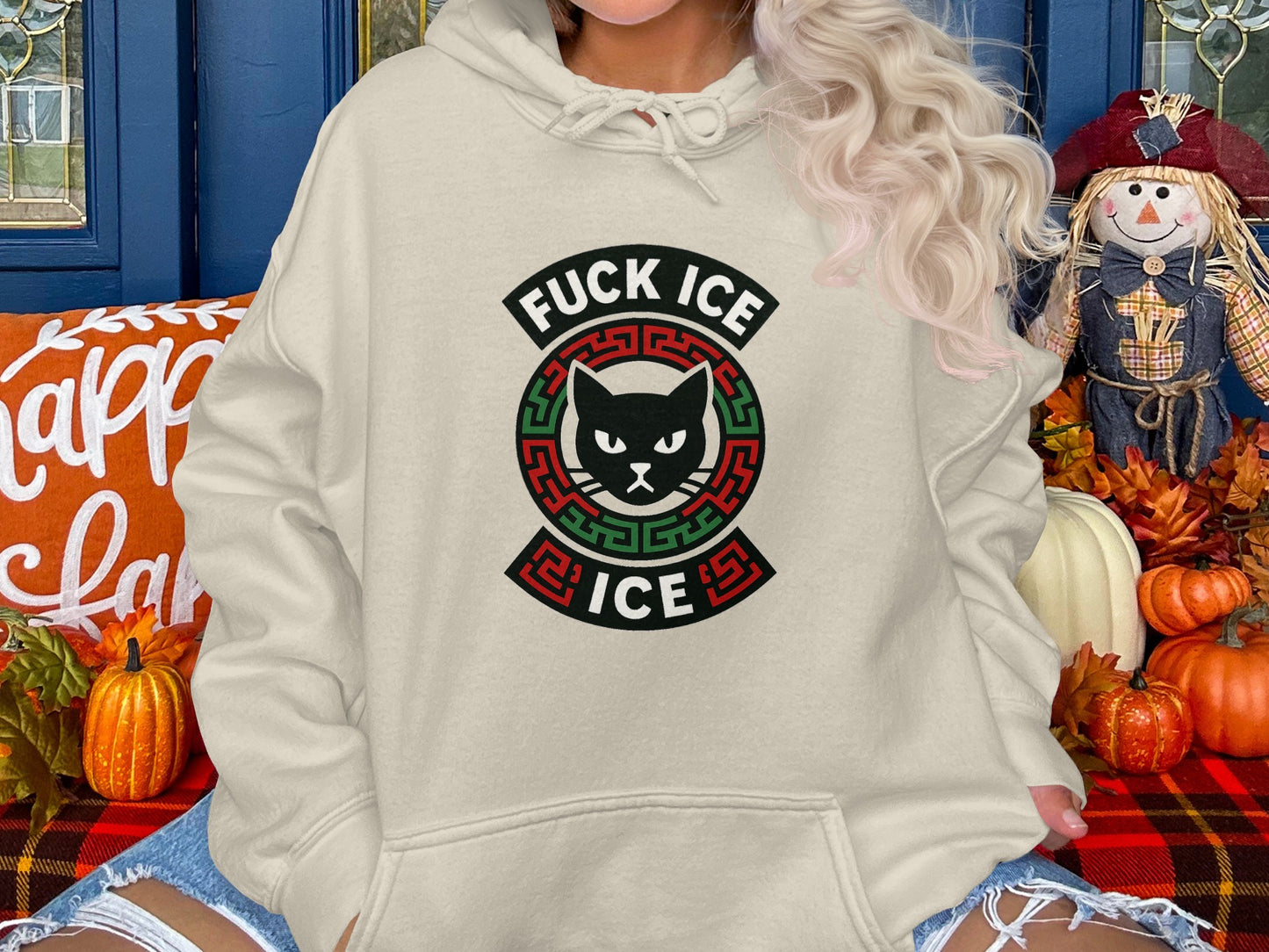 Vintage Fuck Ice Graphic Cat Hoodie product