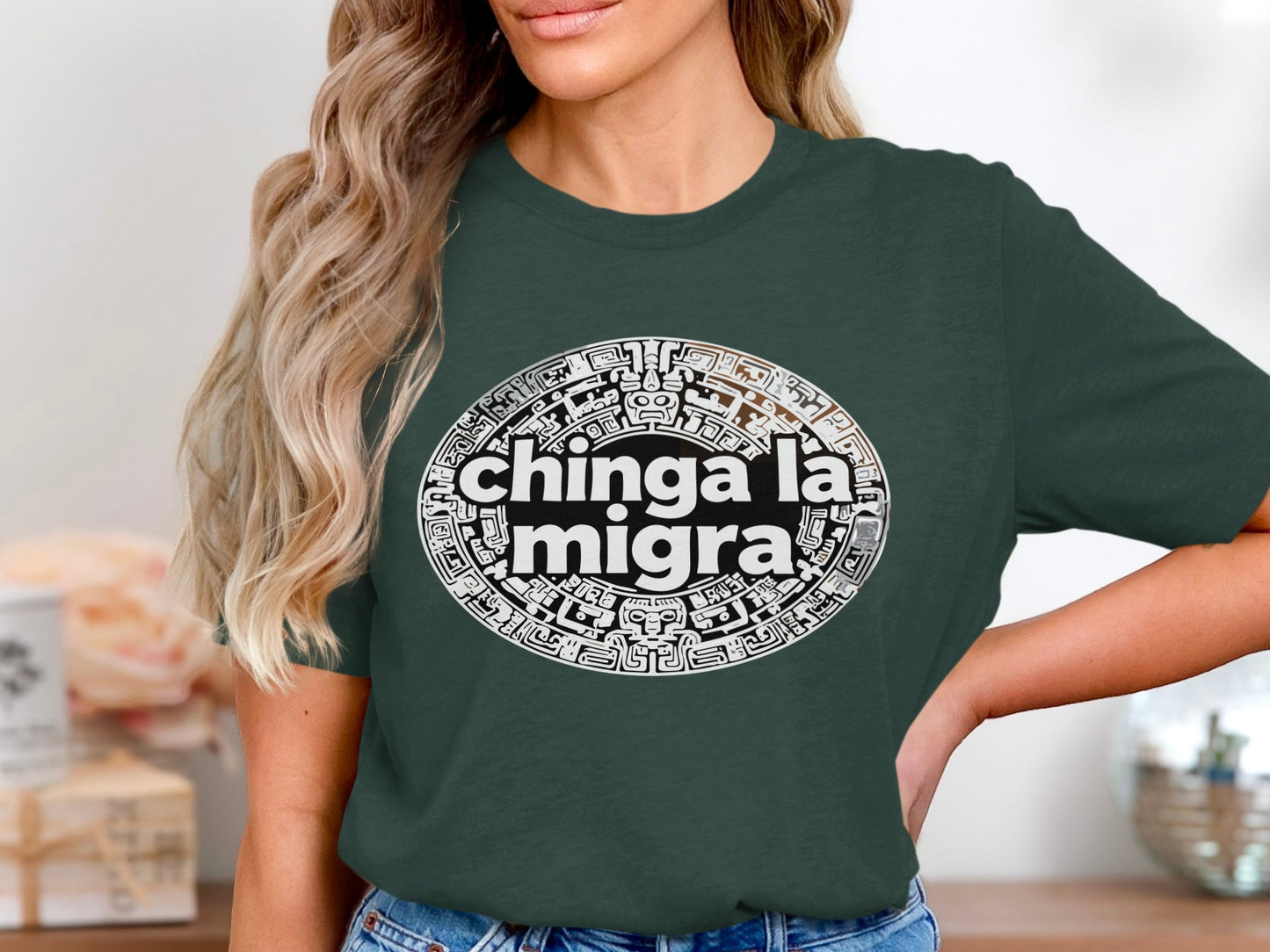 Chinga La Migra Graphic Statement T-Shirt product
