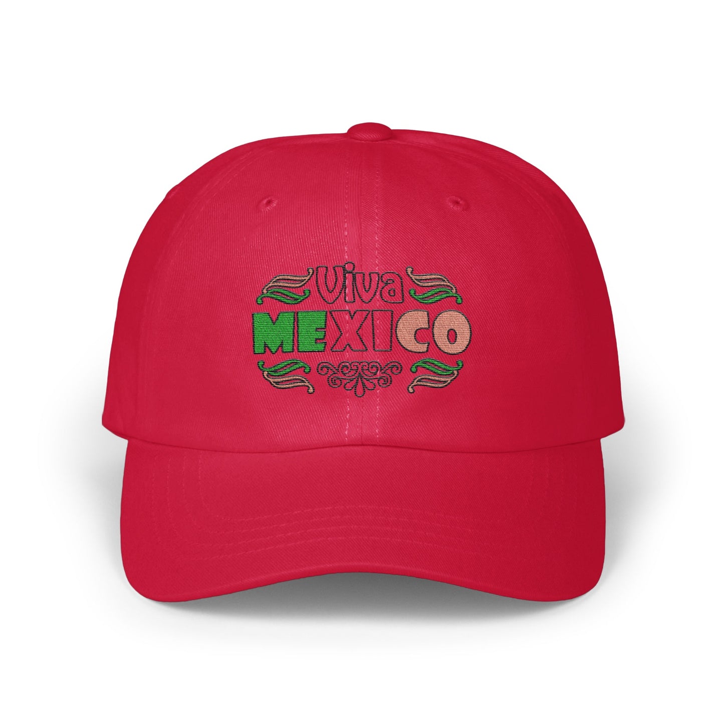 Viva Mexico Red and Colorful Text Design Hat product