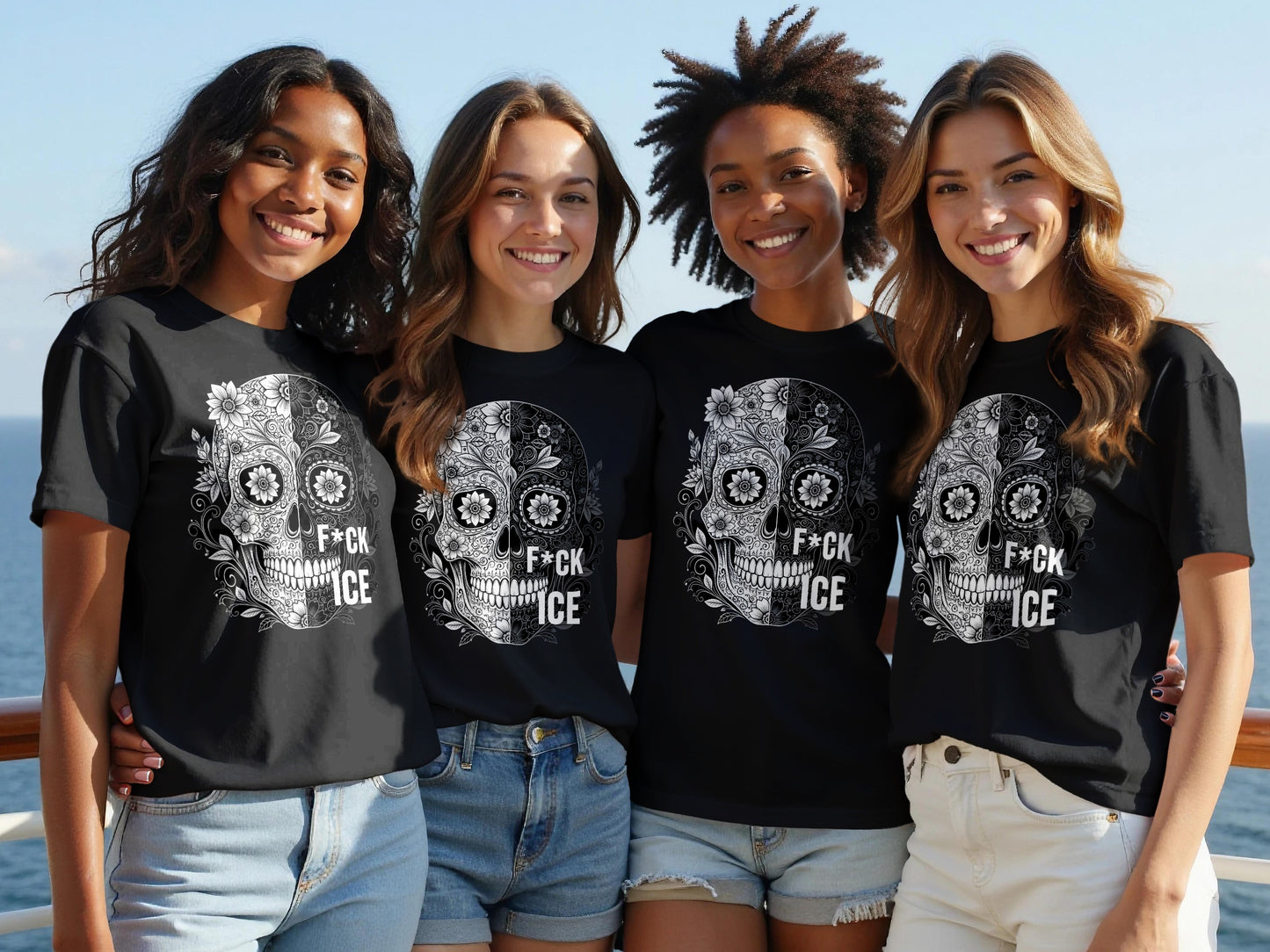 Bold Graphic Statement Skull Tees Stylish Apparel product type