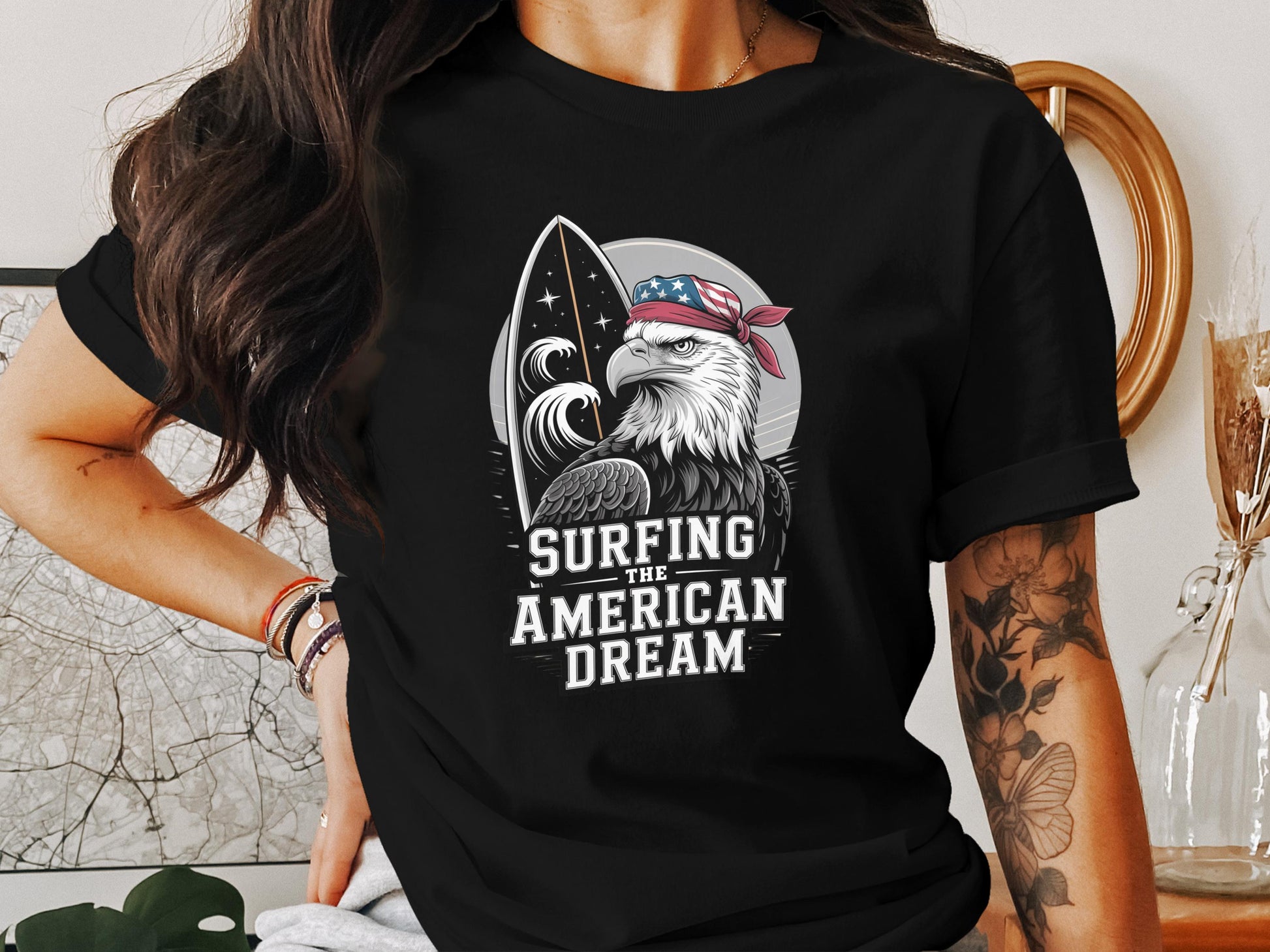 Surfing The American Dream Graphic Tee product