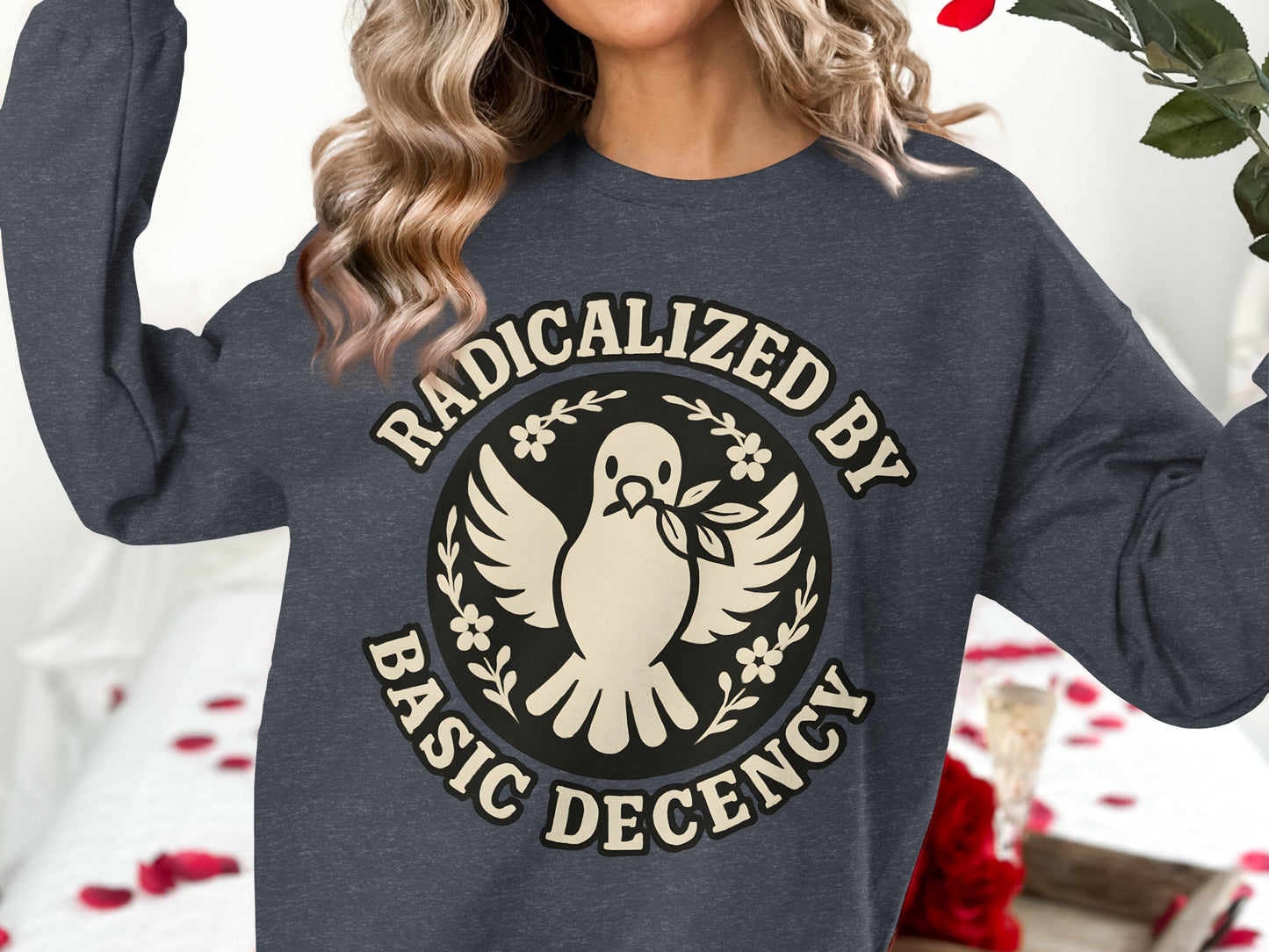 Radicalized by Basic Decency Graphic Shirt product