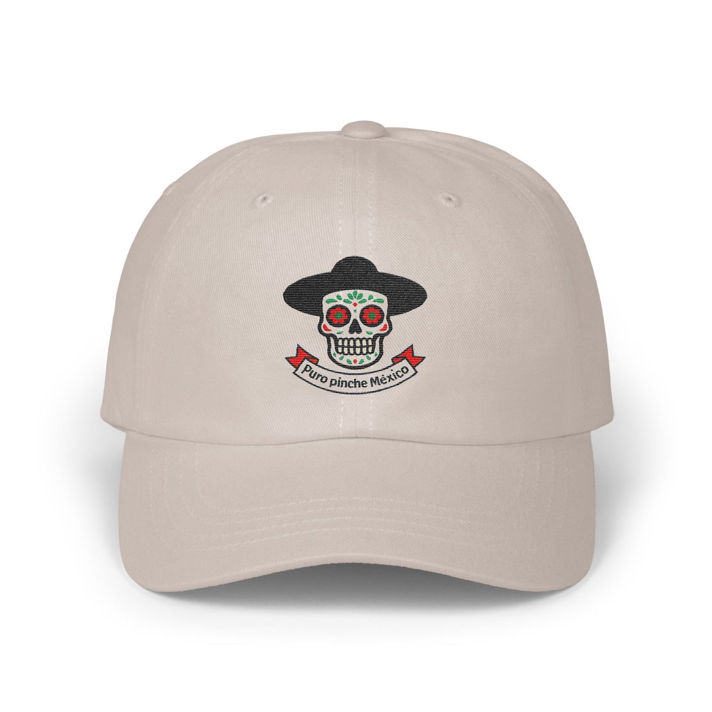 Day of the Dead Skull Design Puro Pinche Mexico Hat product type