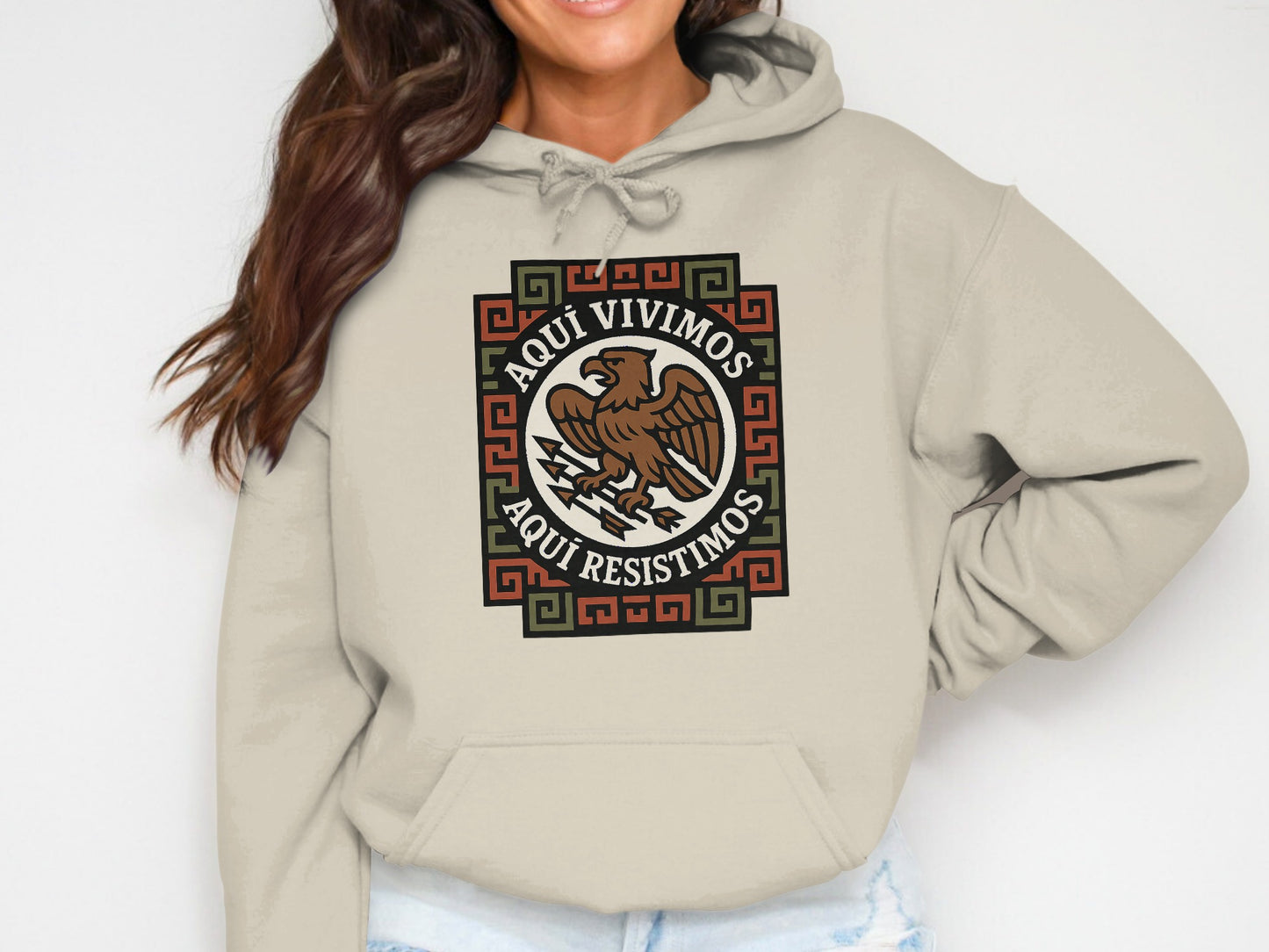 Aqui Vivimos Aqui Resistimos Graphic Hoodie product