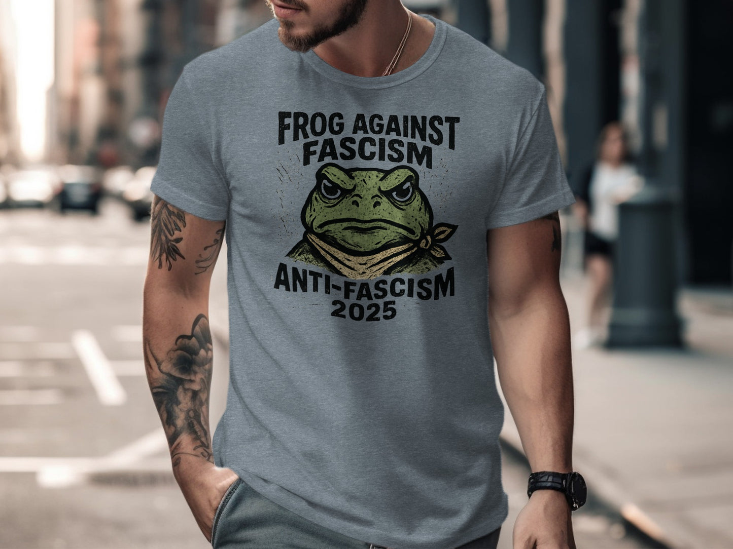 Frog Against Fascism Anti-Fascism 2025 T-shirt