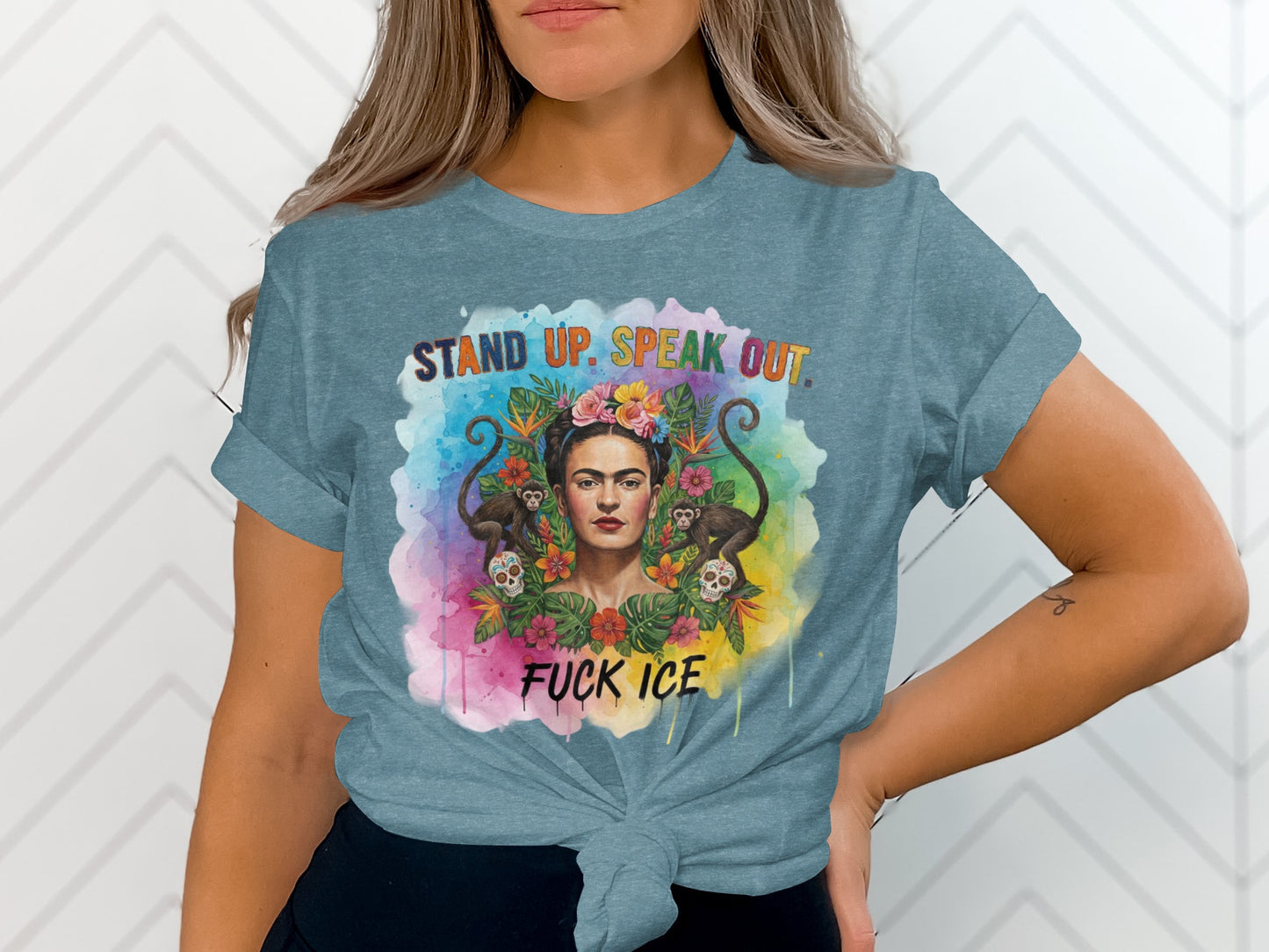 Stand Up Speak Out Fuck ICE T-shirt product type