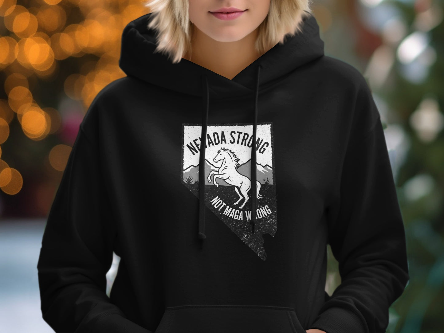 Nevada Strong Not Maga Wrong Hoodie product