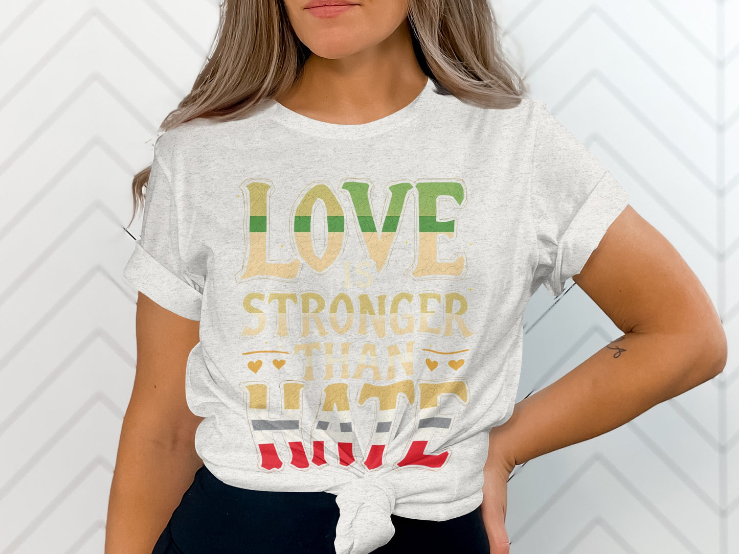 Love Stronger Than Hate Graphic T-Shirt product