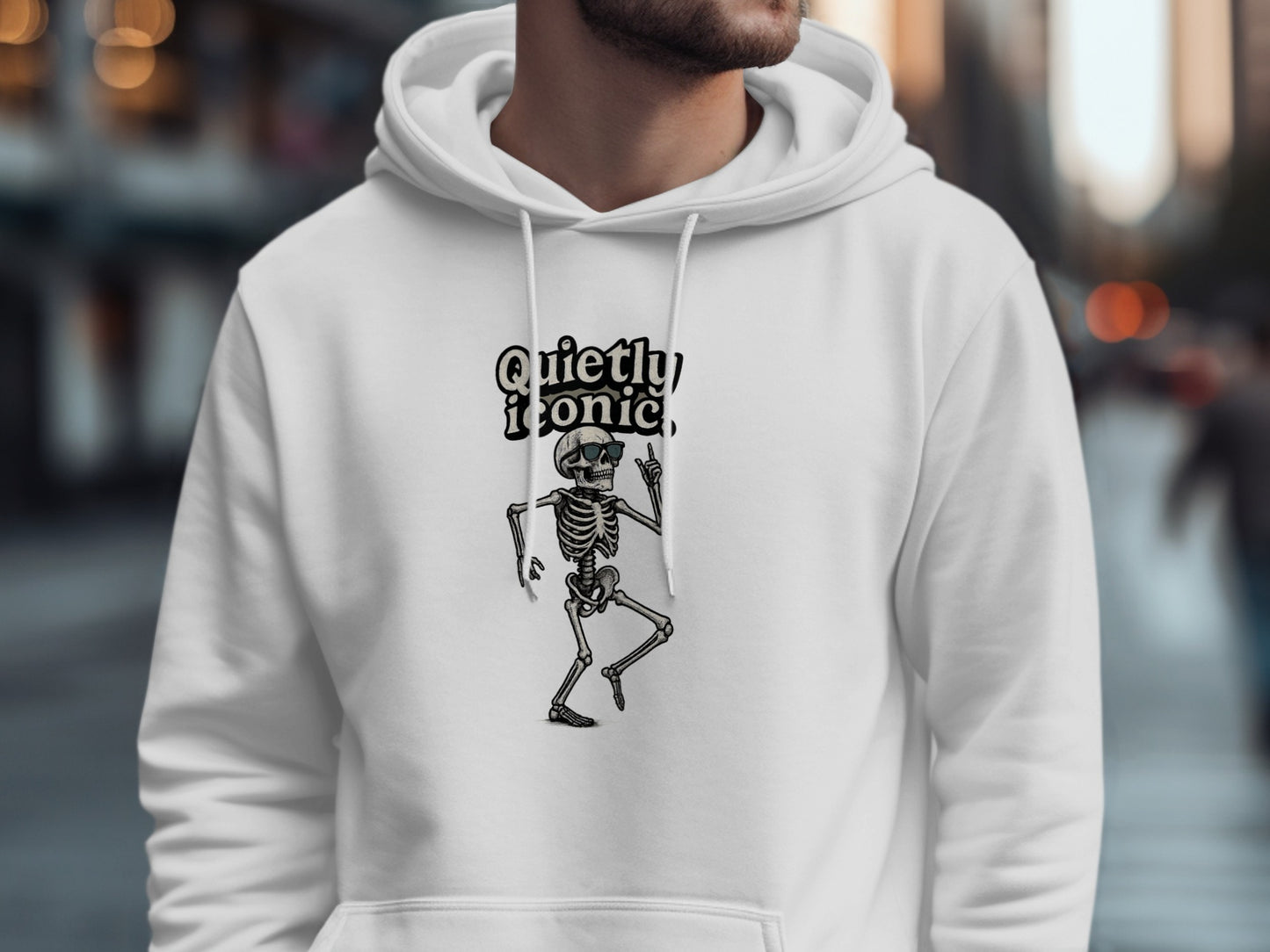 Quietly Ironic Skeleton Hoodie Product