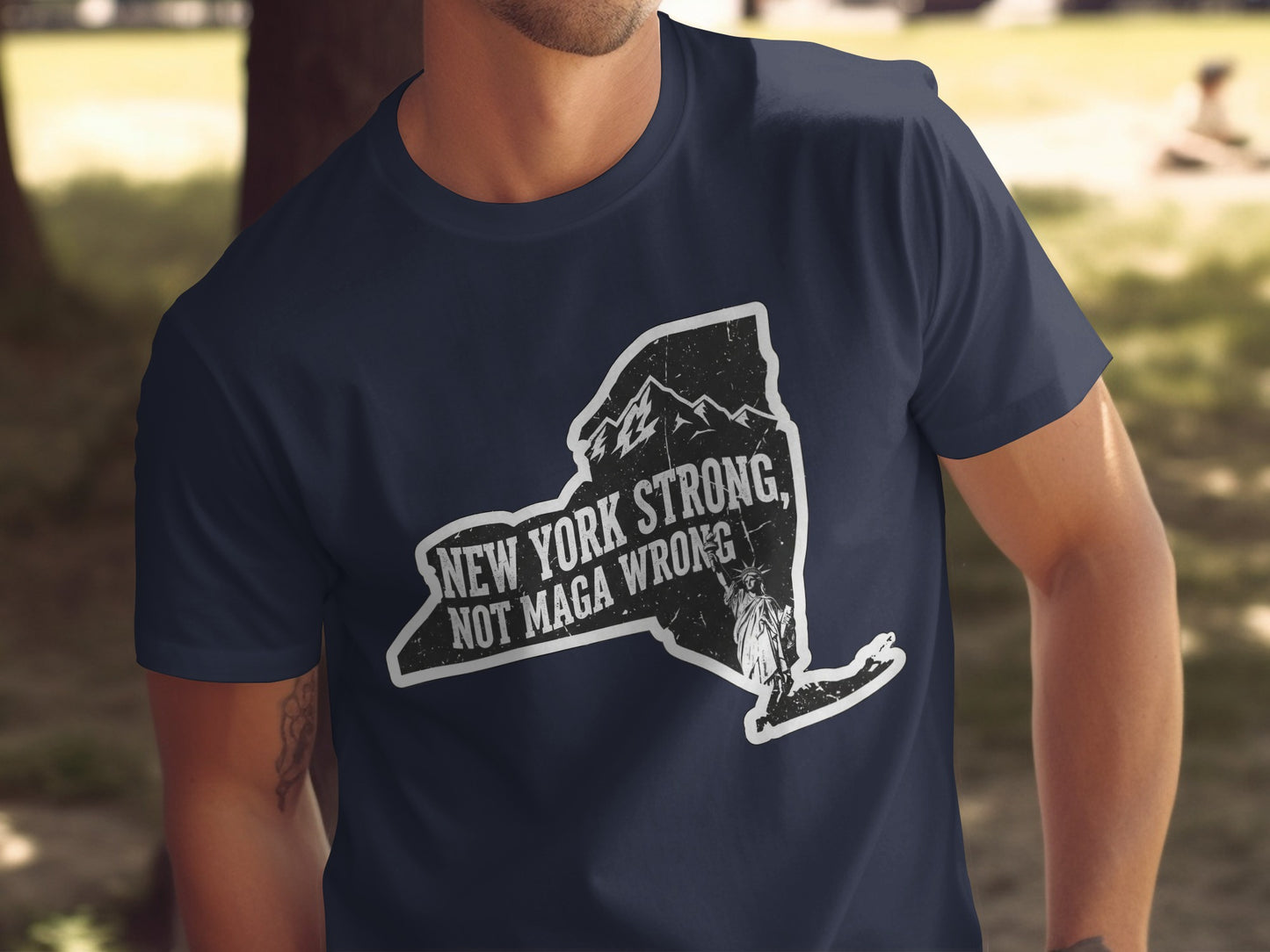 New York Strong Not Maga Wrong Graphic T-Shirt product type