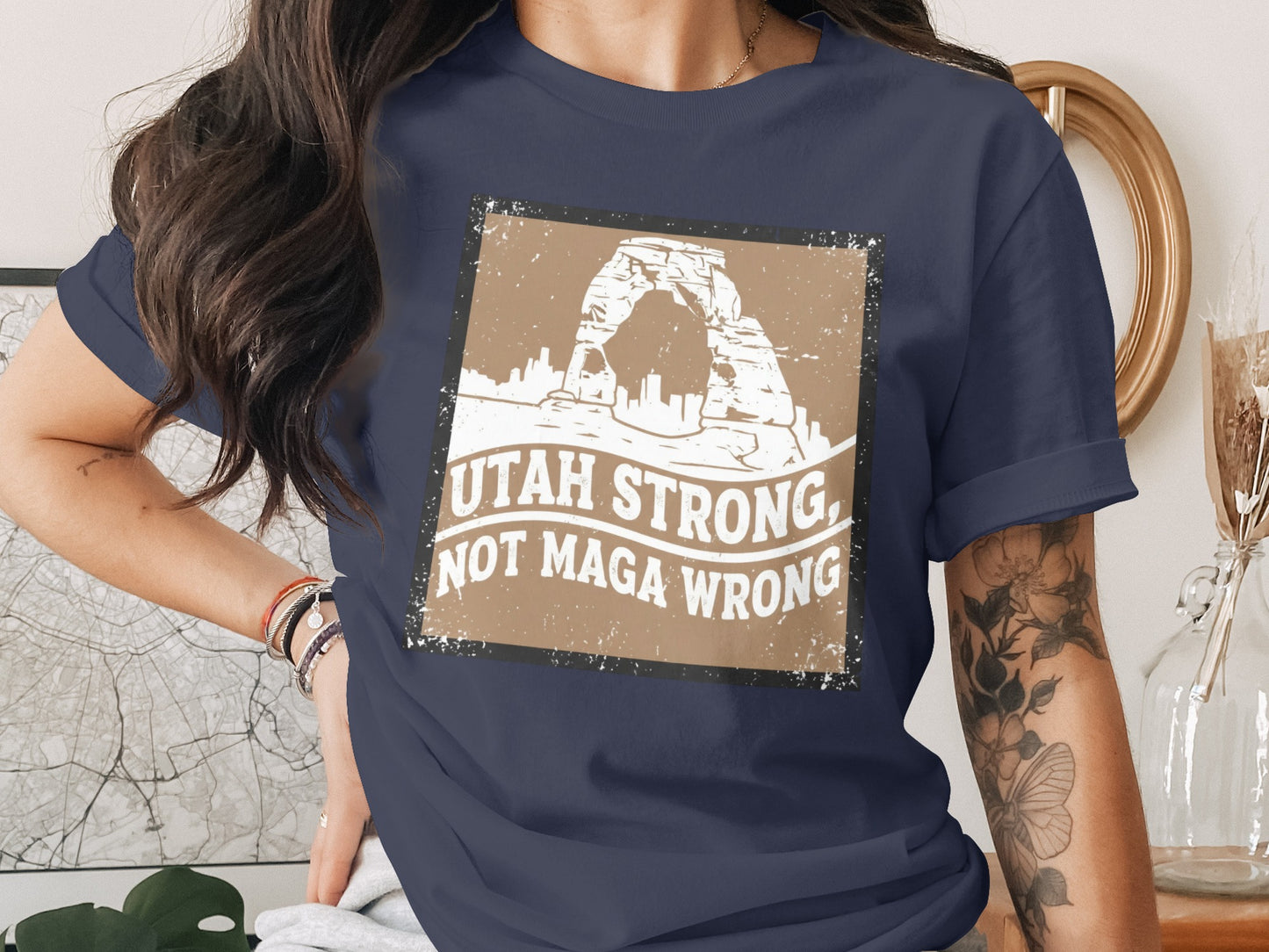 Utah Strong Not Maga Wrong Graphic T-Shirt product