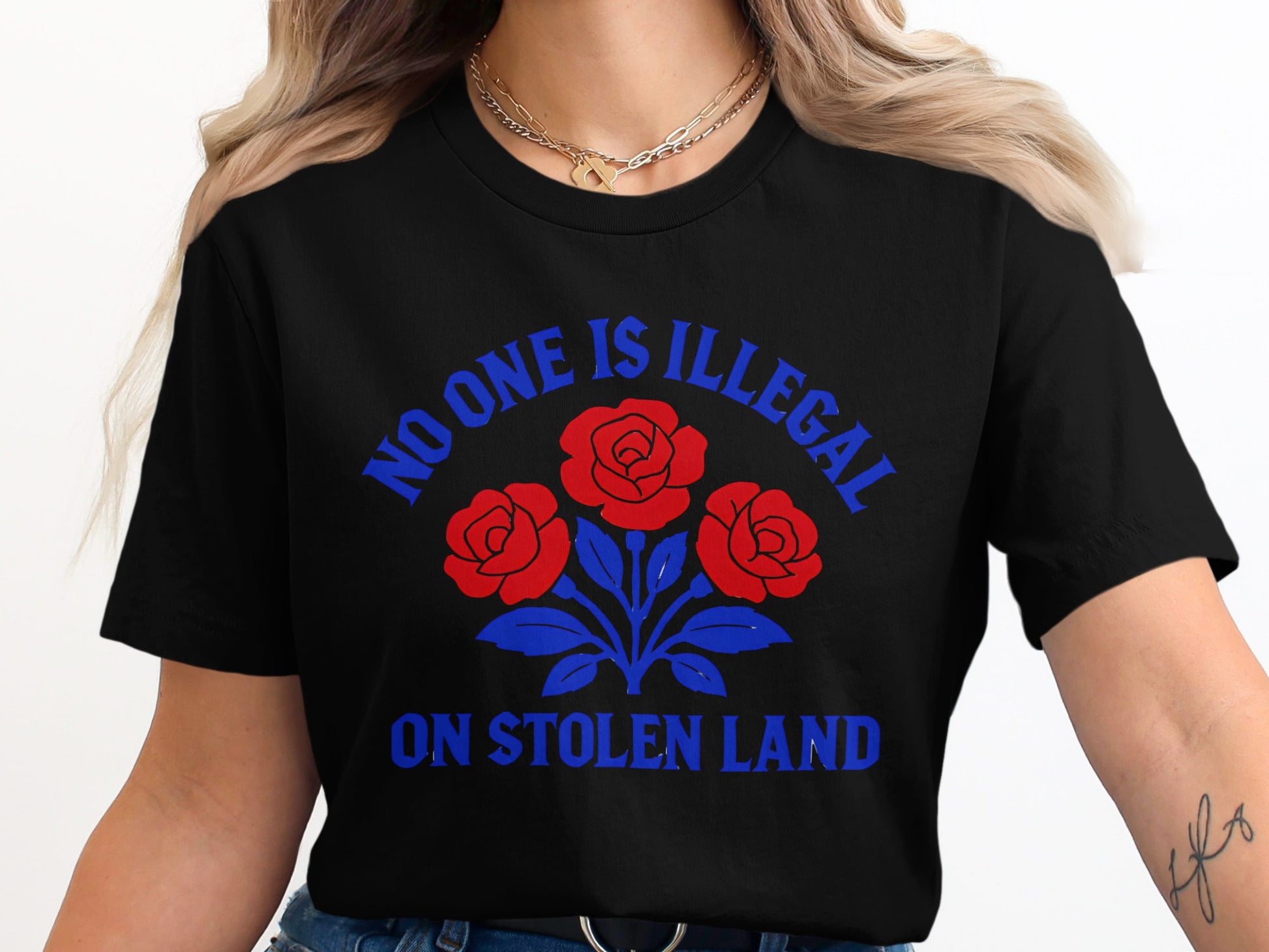 No One Is Illegal On Stolen Land T-shirt product