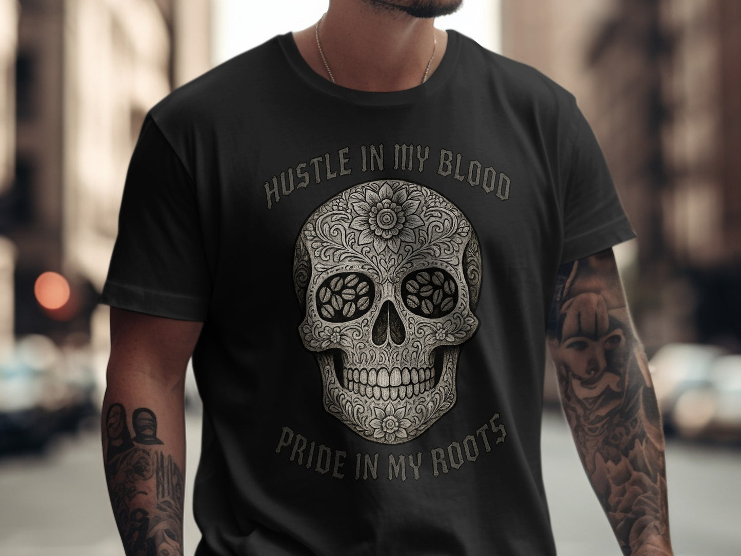 Hustle In My Blood Pride In My Roots T-Shirt