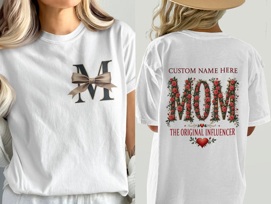 Customizable Personalized Mom Influencer T-shirt product