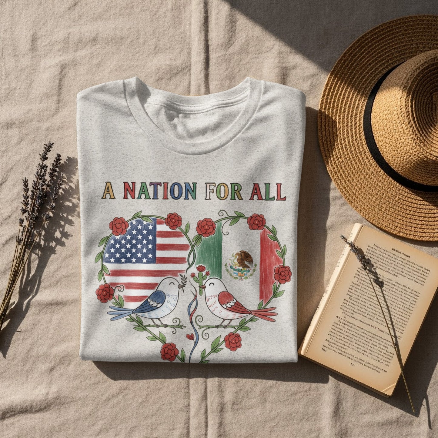 A Nation For All American Mexican Unity Shirt product